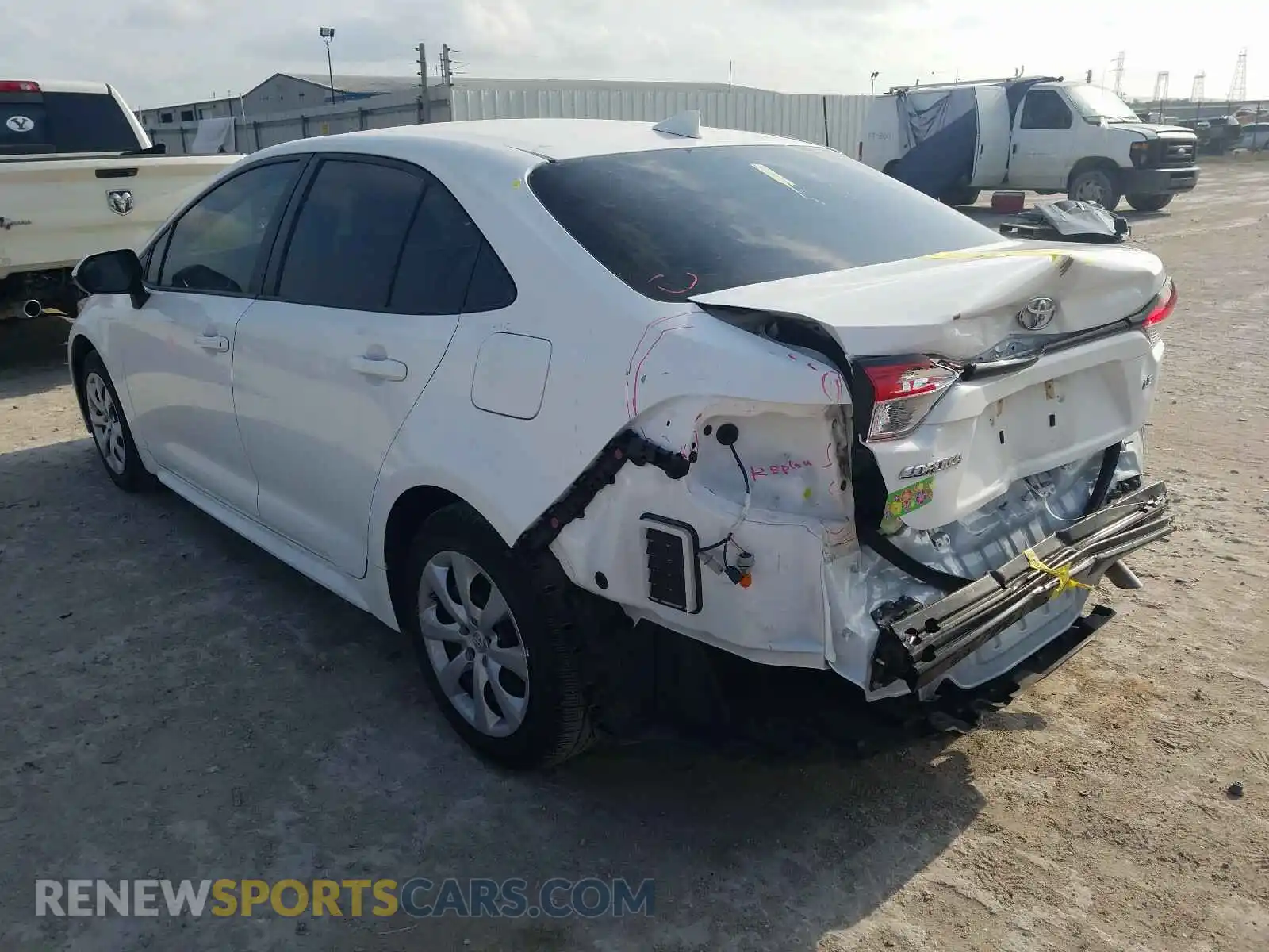 3 Photograph of a damaged car JTDEPRAEXLJ027026 TOYOTA COROLLA 2020