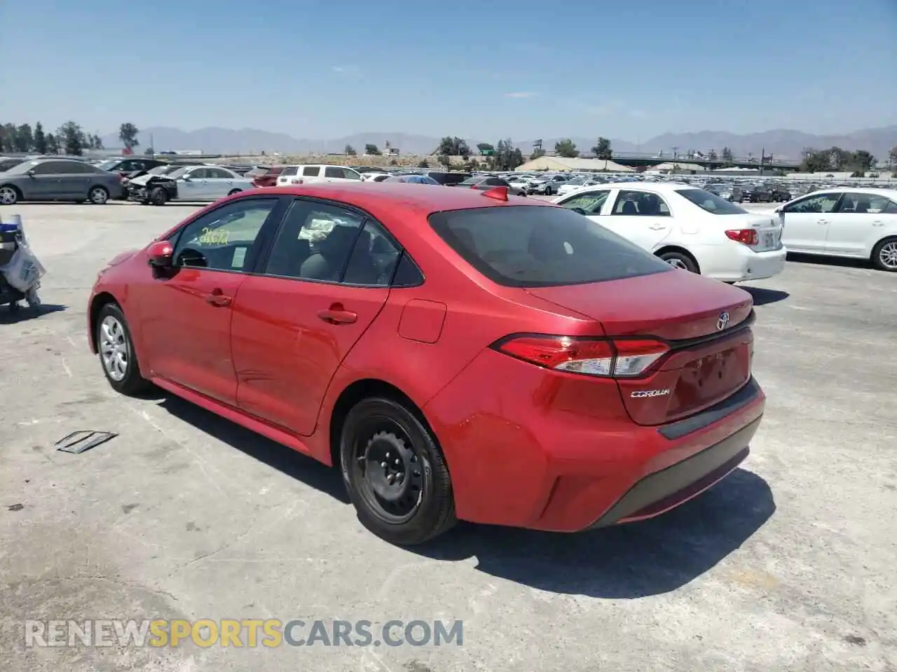 3 Photograph of a damaged car JTDEPRAEXLJ027561 TOYOTA COROLLA 2020