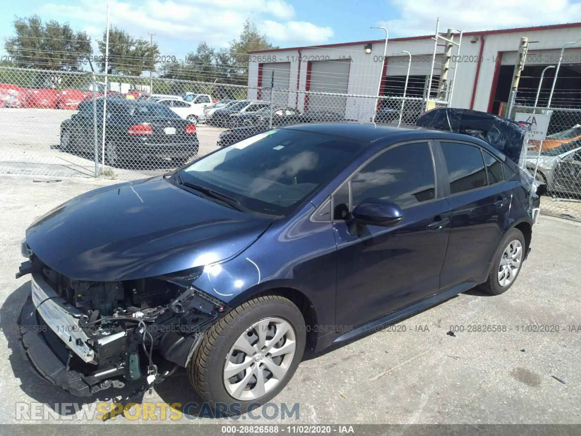 2 Photograph of a damaged car JTDEPRAEXLJ028824 TOYOTA COROLLA 2020