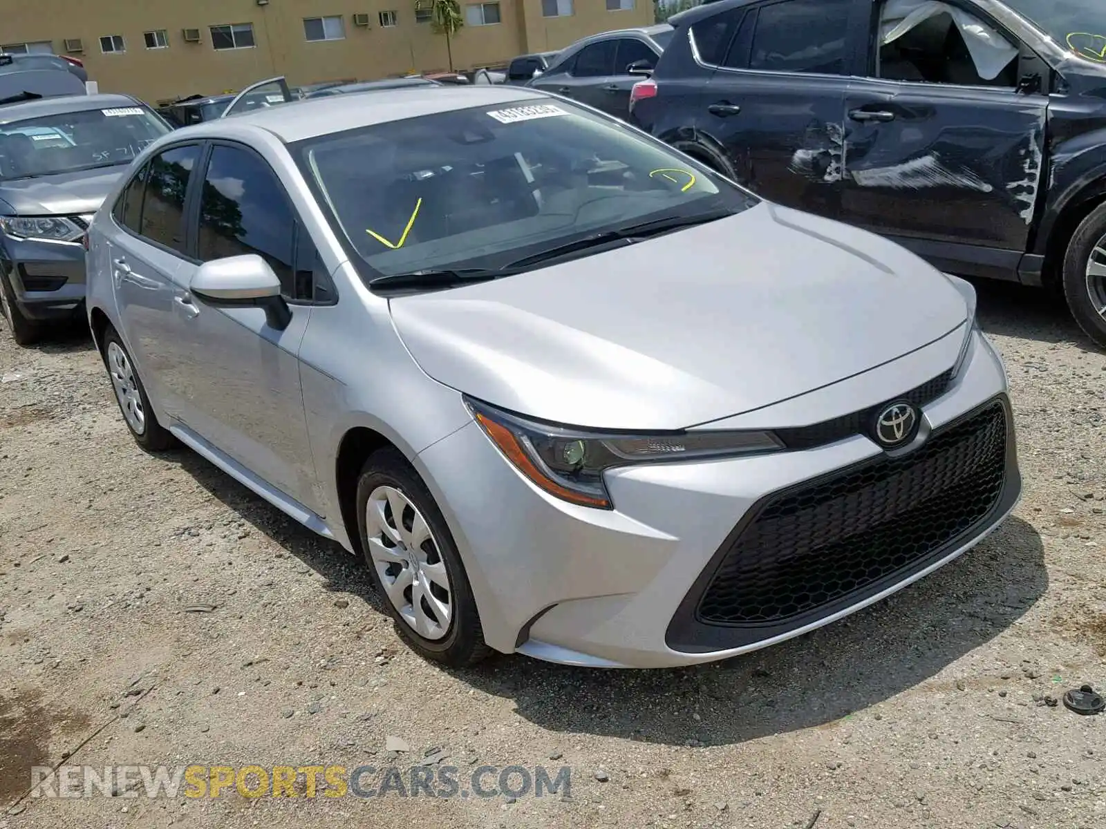 1 Photograph of a damaged car JTDEPRAEXLJ030850 TOYOTA COROLLA 2020