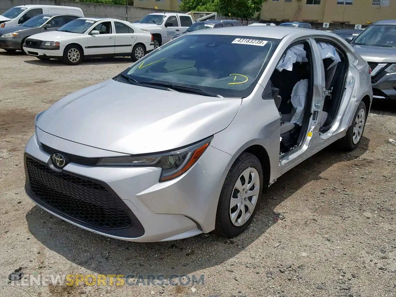 2 Photograph of a damaged car JTDEPRAEXLJ030850 TOYOTA COROLLA 2020