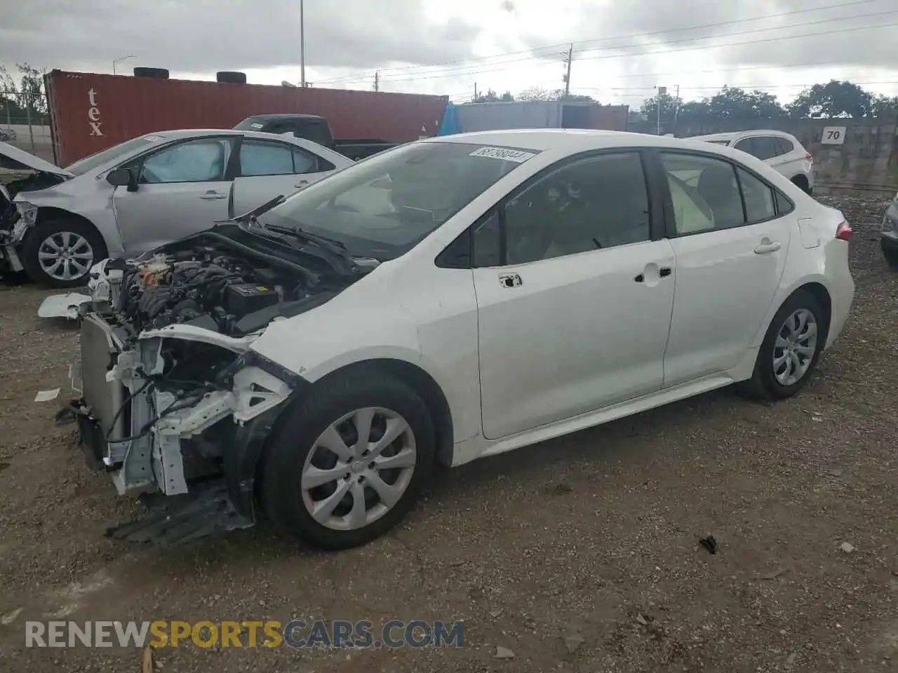 1 Photograph of a damaged car JTDEPRAEXLJ031853 TOYOTA COROLLA 2020