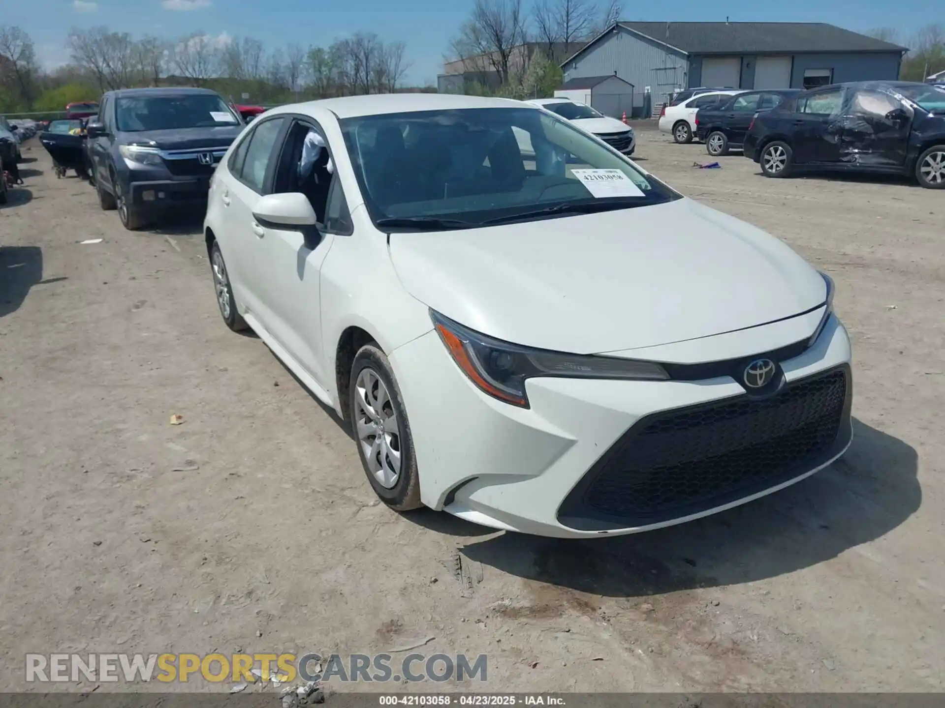 1 Photograph of a damaged car JTDEPRAEXLJ034199 TOYOTA COROLLA 2020