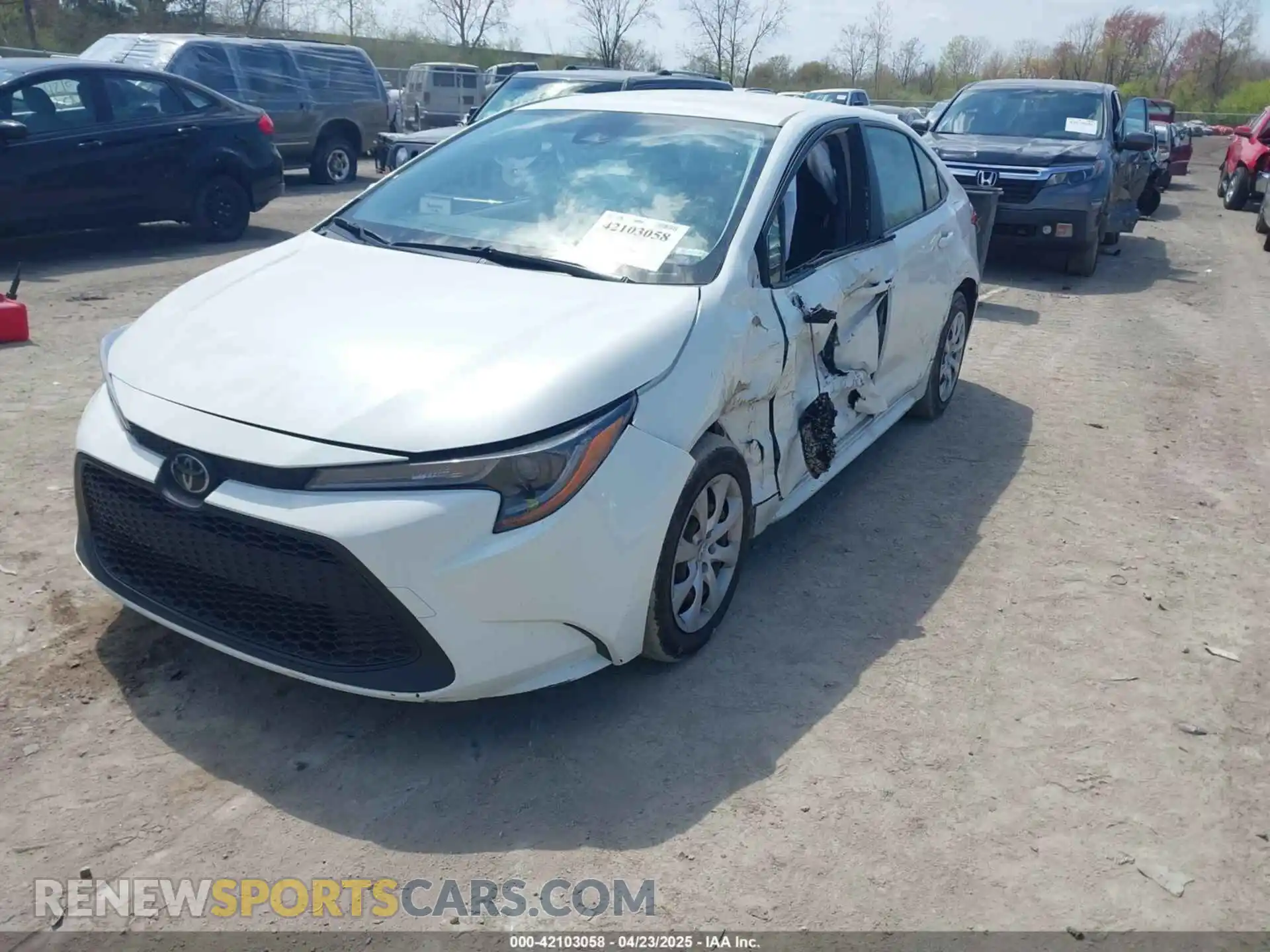 2 Photograph of a damaged car JTDEPRAEXLJ034199 TOYOTA COROLLA 2020