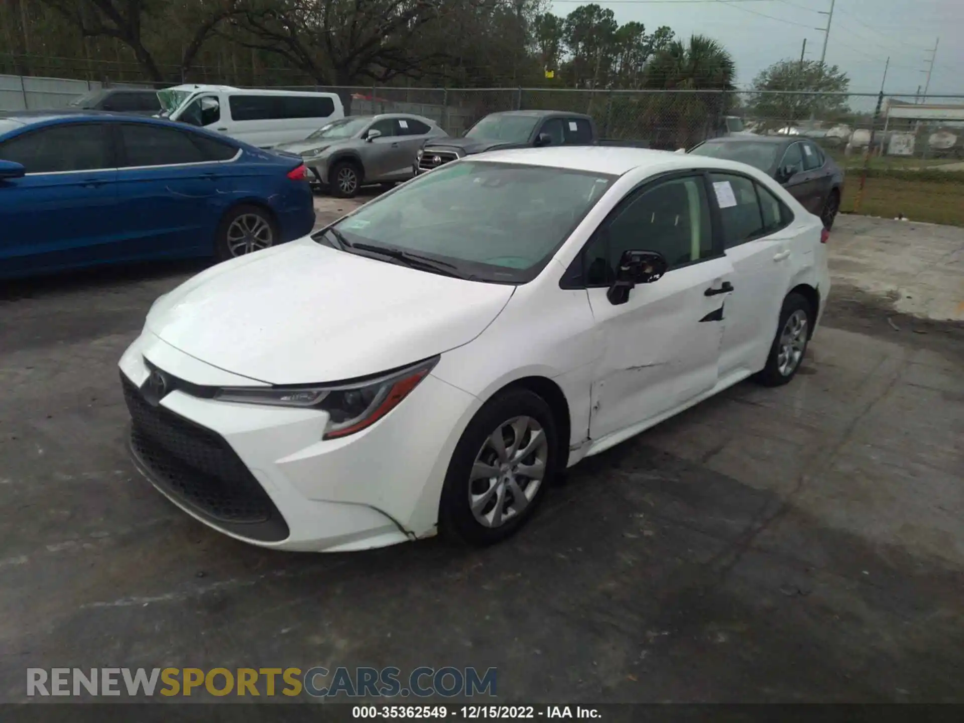 2 Photograph of a damaged car JTDEPRAEXLJ037152 TOYOTA COROLLA 2020