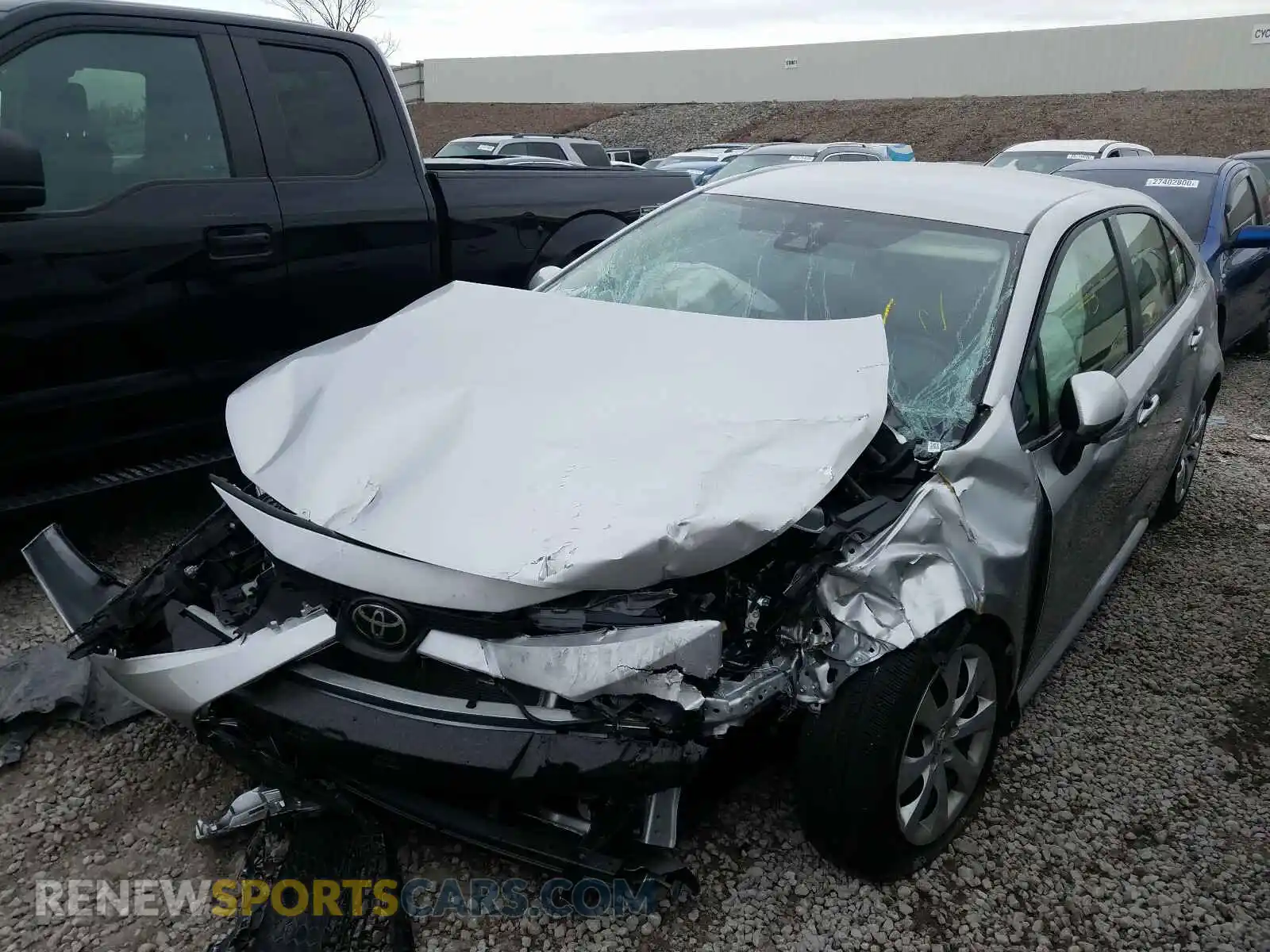 2 Photograph of a damaged car JTDEPRAEXLJ040729 TOYOTA COROLLA 2020
