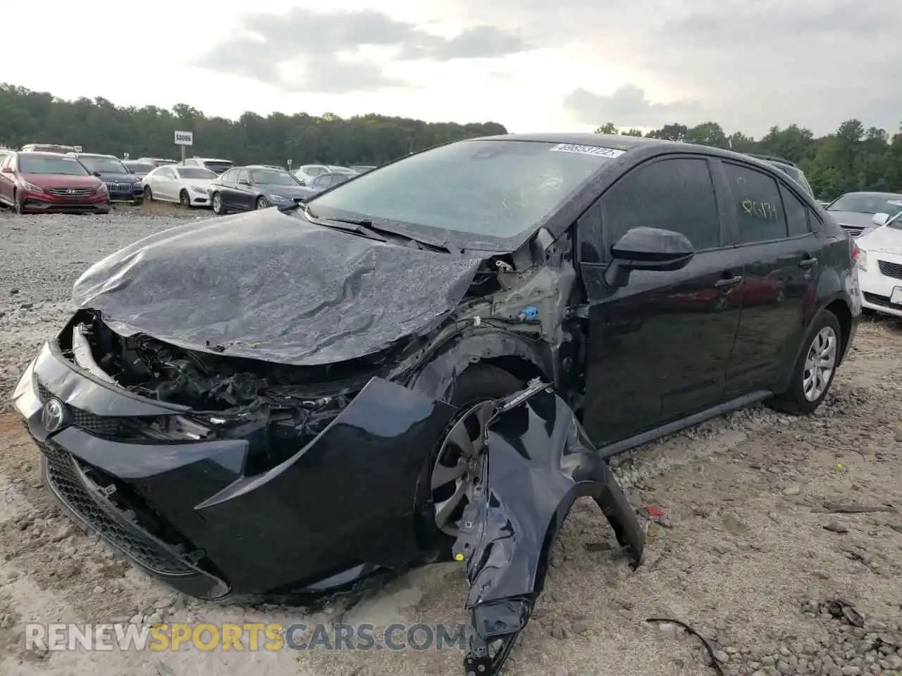 2 Photograph of a damaged car JTDEPRAEXLJ043744 TOYOTA COROLLA 2020
