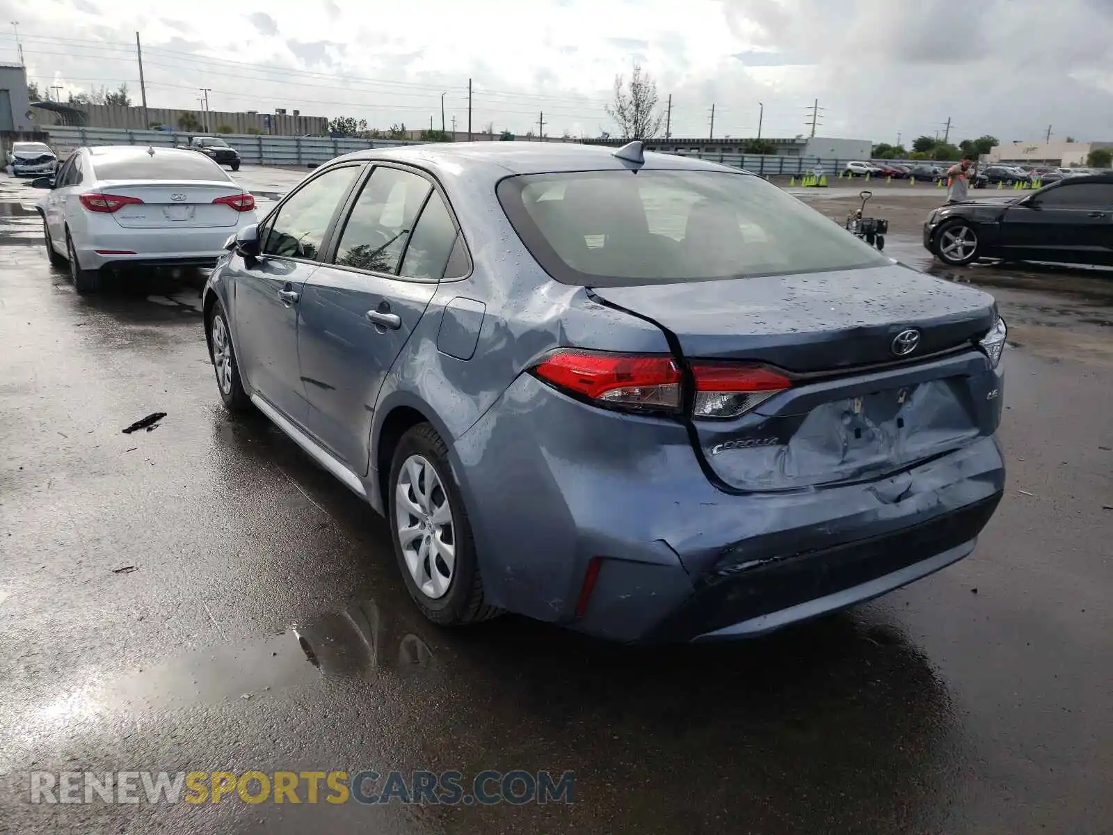 3 Photograph of a damaged car JTDEPRAEXLJ043856 TOYOTA COROLLA 2020