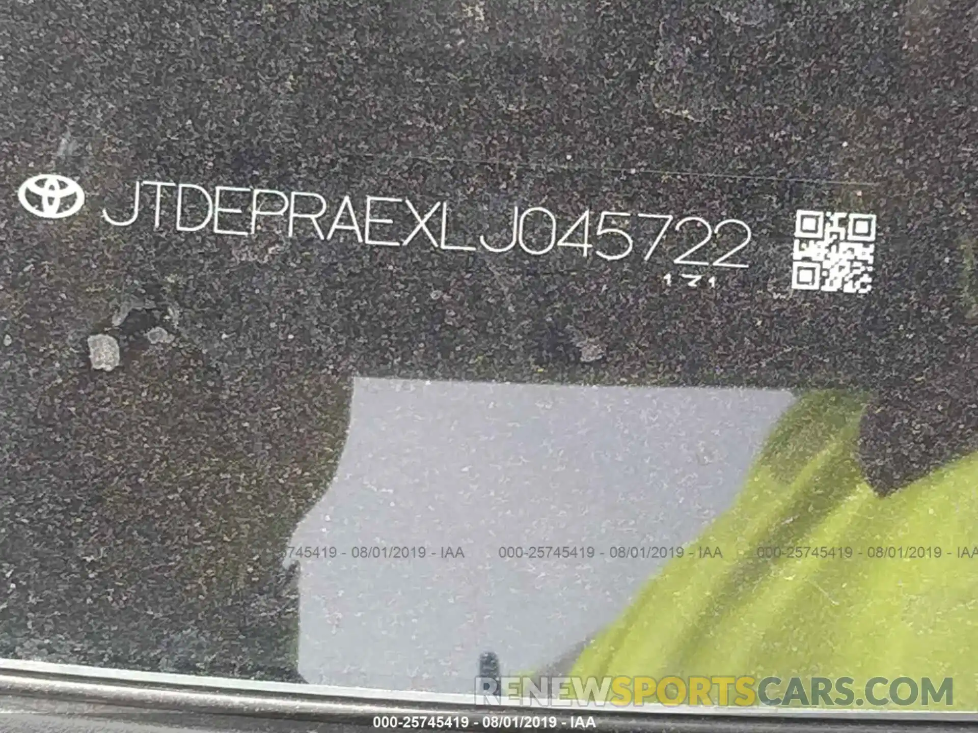 9 Photograph of a damaged car JTDEPRAEXLJ045722 TOYOTA COROLLA 2020