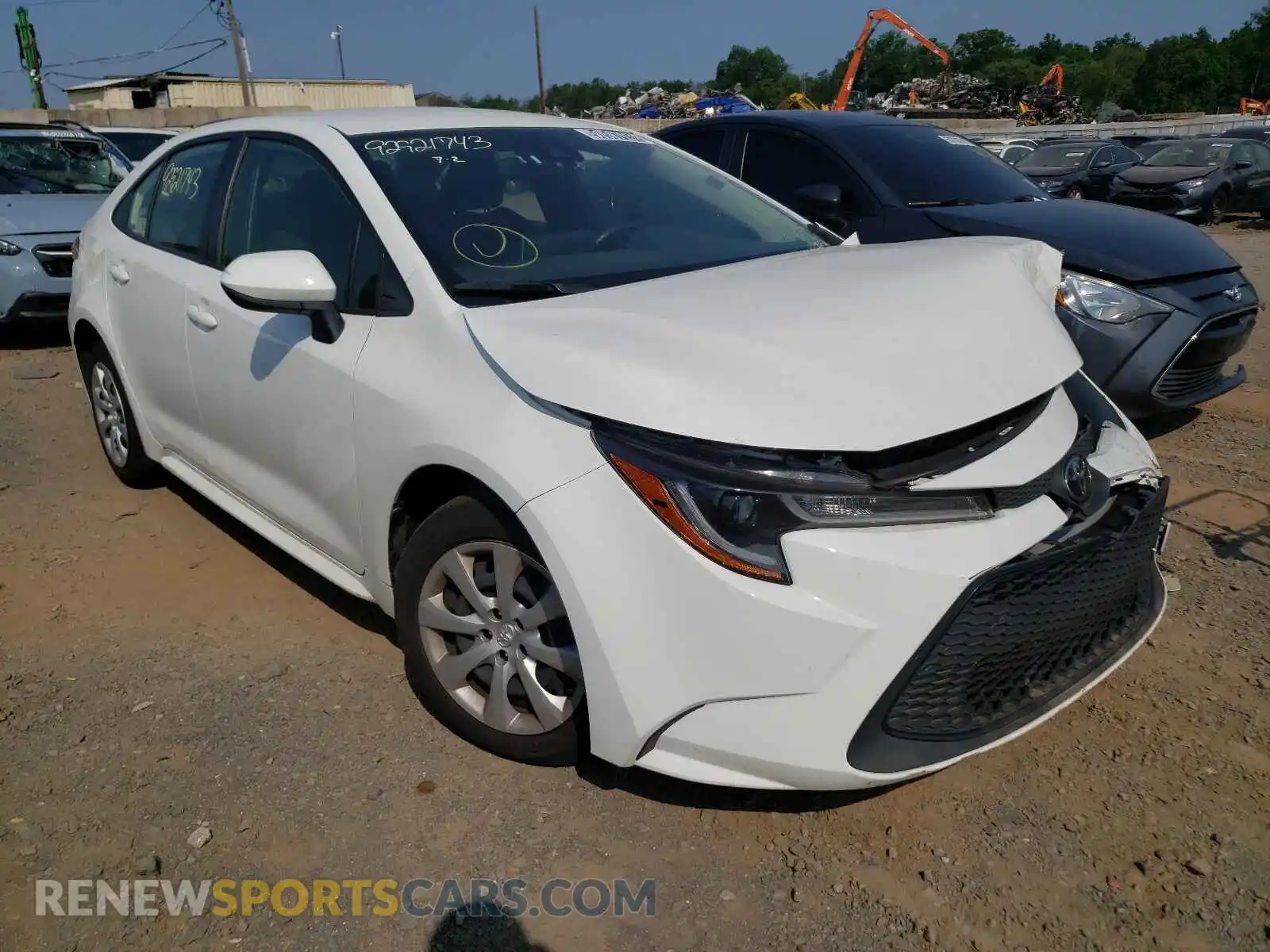 1 Photograph of a damaged car JTDEPRAEXLJ046028 TOYOTA COROLLA 2020