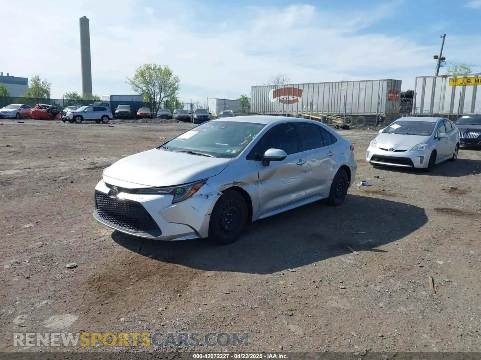 2 Photograph of a damaged car JTDEPRAEXLJ049852 TOYOTA COROLLA 2020