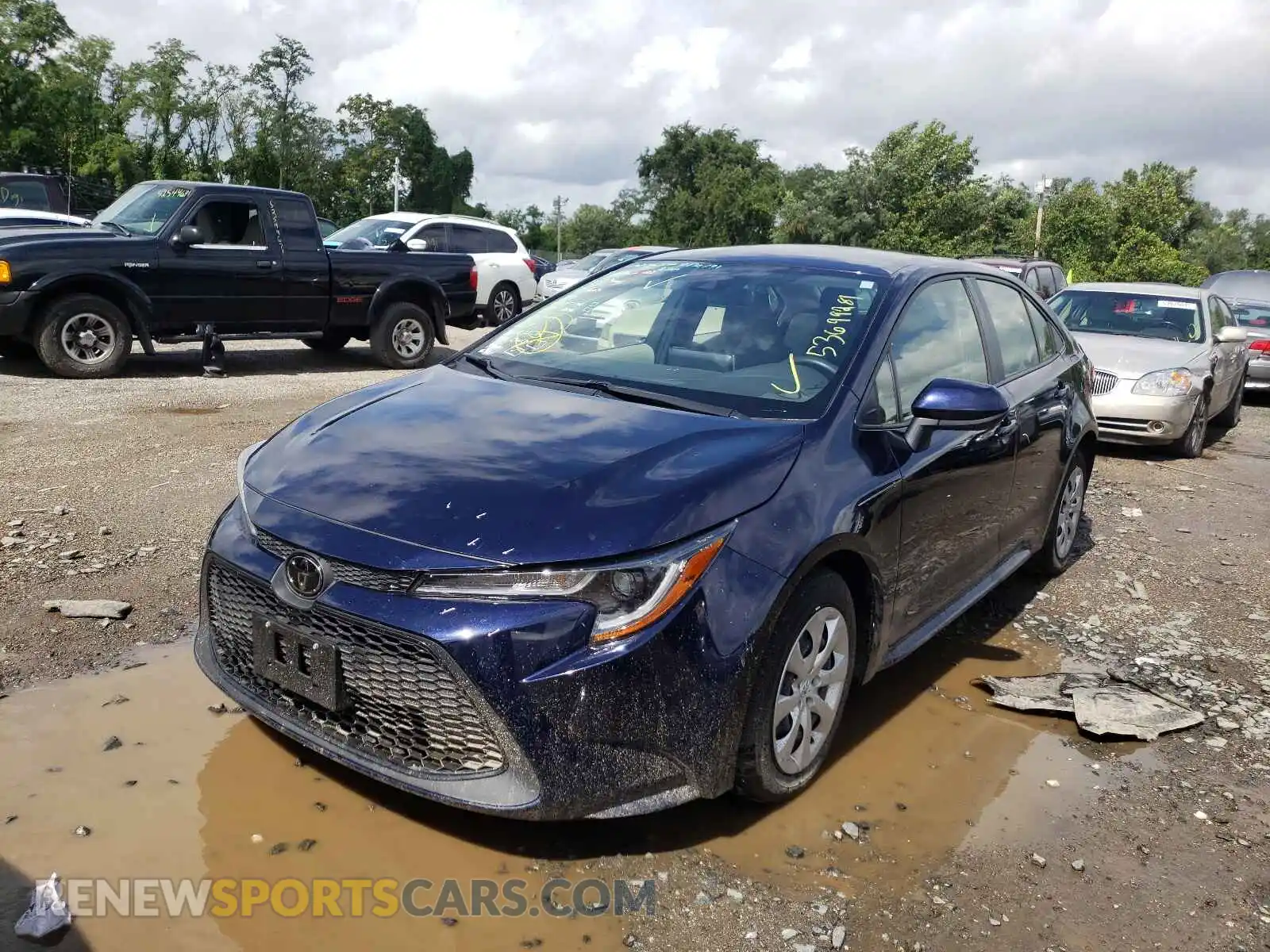 2 Photograph of a damaged car JTDEPRAEXLJ052167 TOYOTA COROLLA 2020