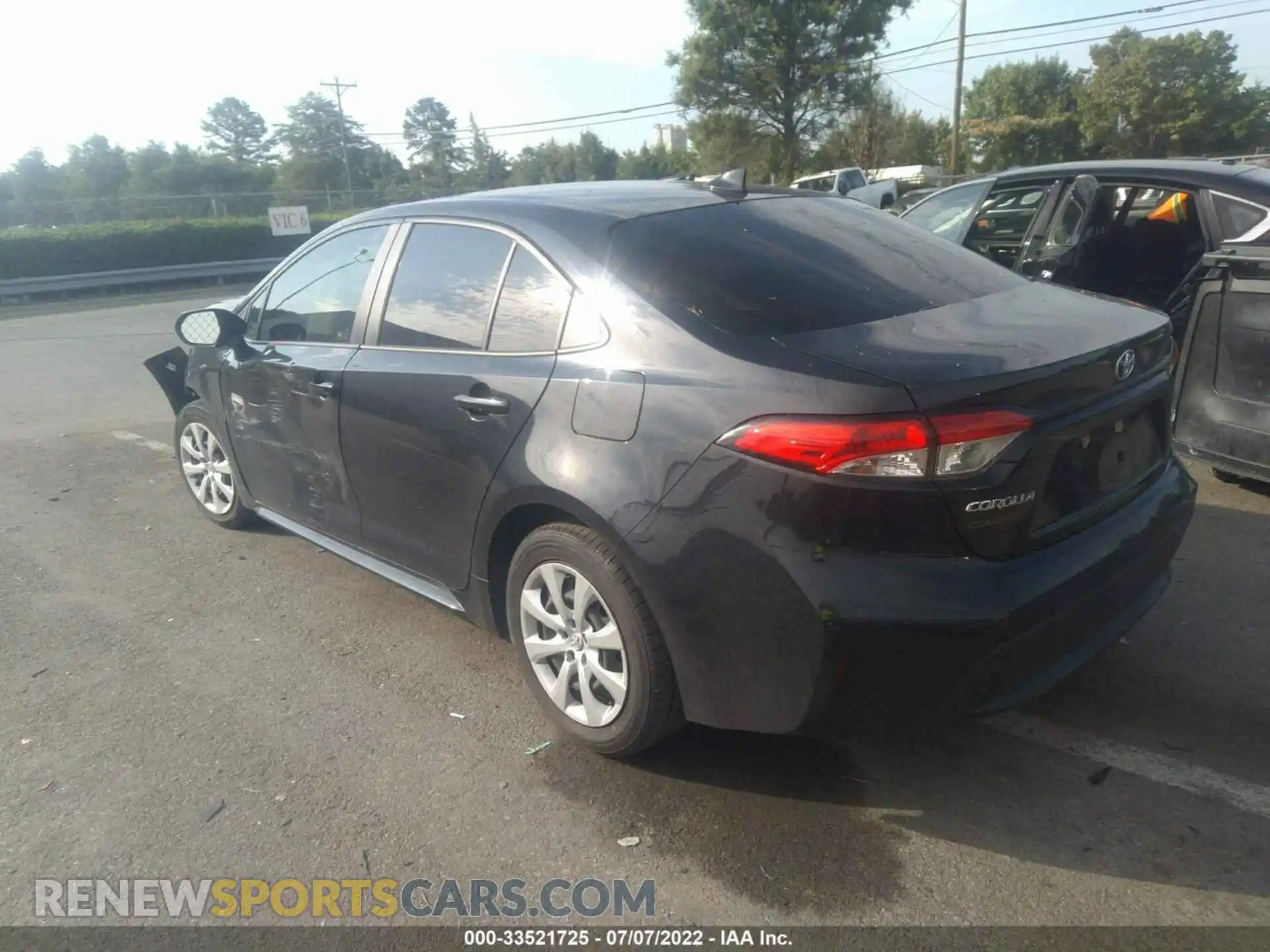 3 Photograph of a damaged car JTDEPRAEXLJ052413 TOYOTA COROLLA 2020