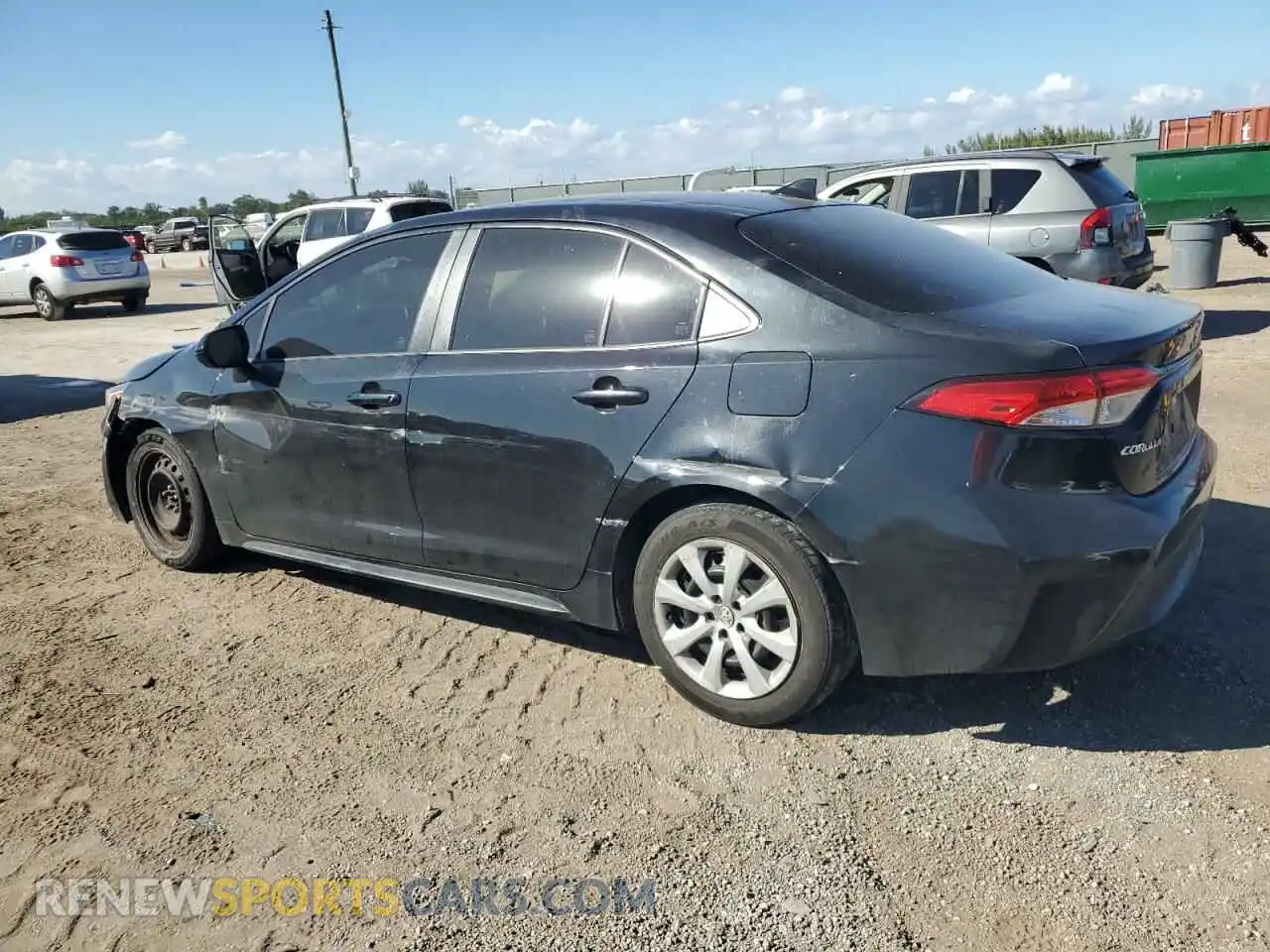 2 Photograph of a damaged car JTDEPRAEXLJ052539 TOYOTA COROLLA 2020