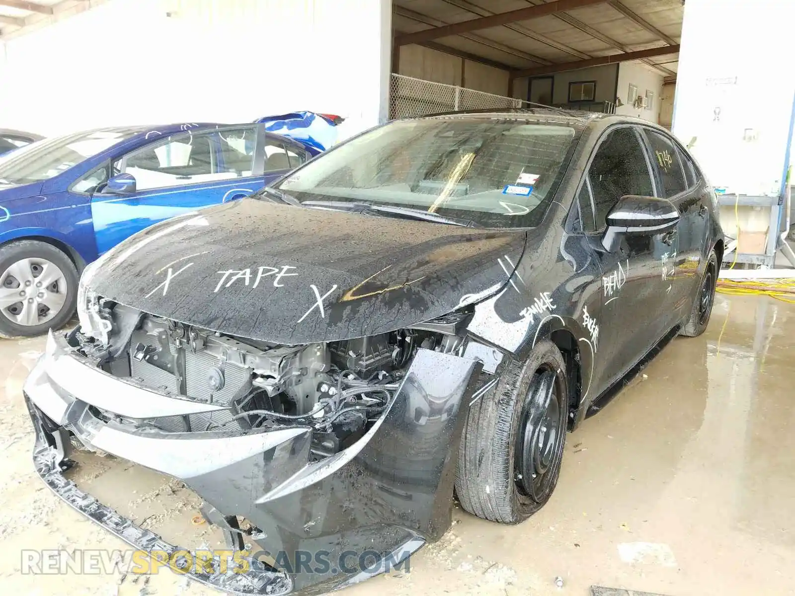 2 Photograph of a damaged car JTDEPRAEXLJ055666 TOYOTA COROLLA 2020