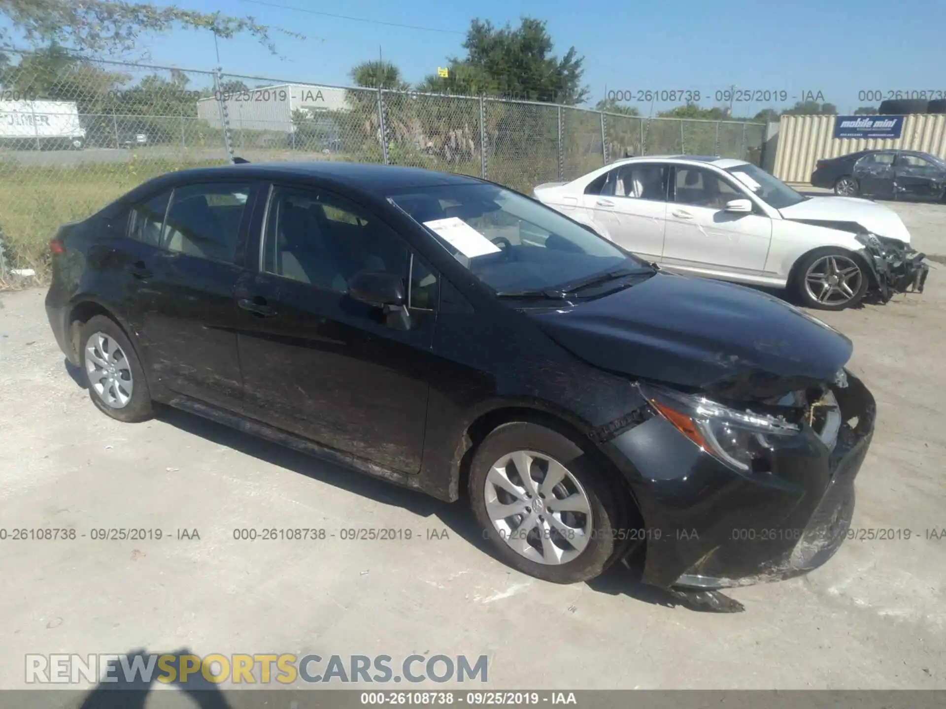 1 Photograph of a damaged car JTDEPRAEXLJ057708 TOYOTA COROLLA 2020