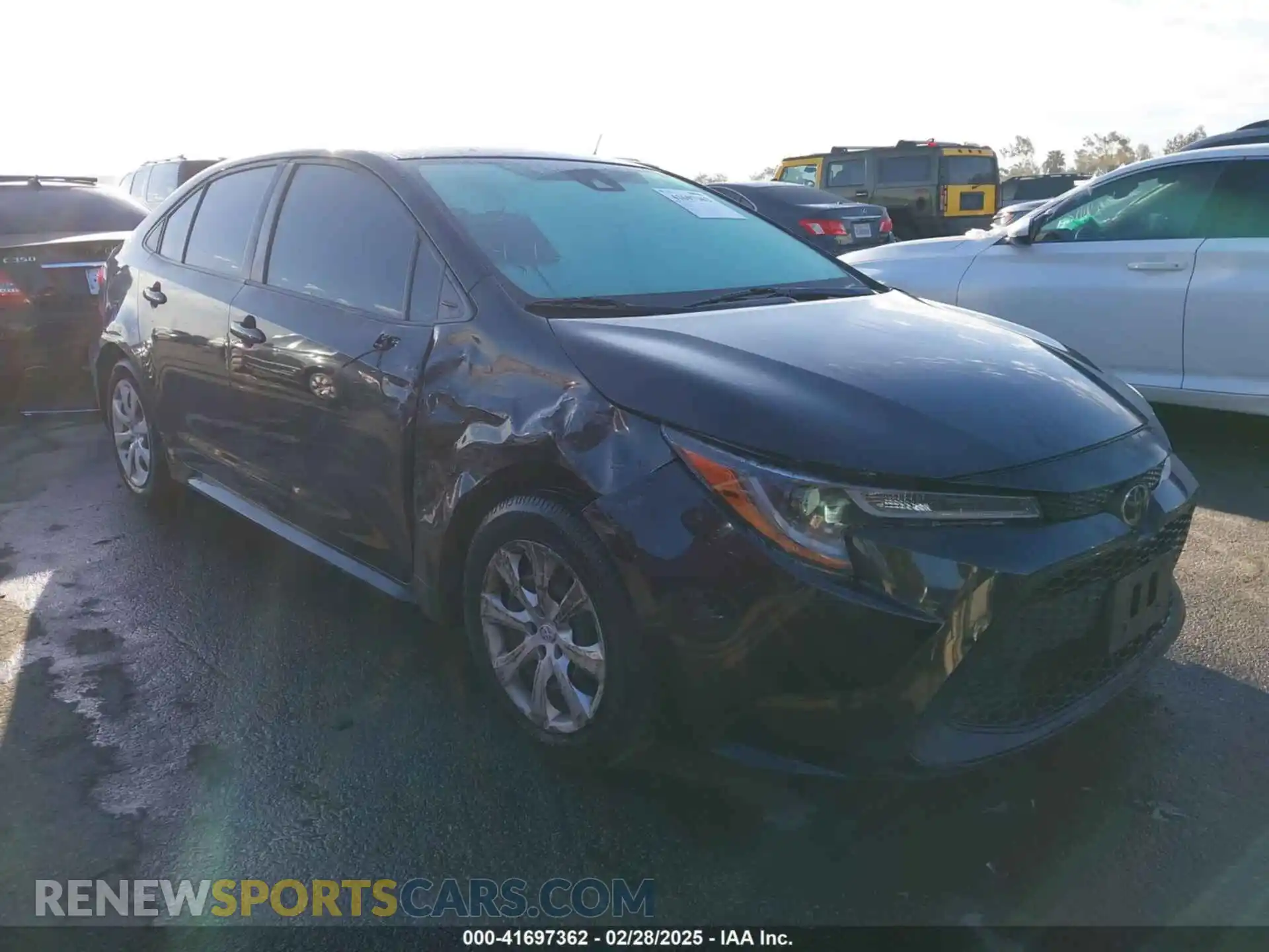 1 Photograph of a damaged car JTDEPRAEXLJ061824 TOYOTA COROLLA 2020