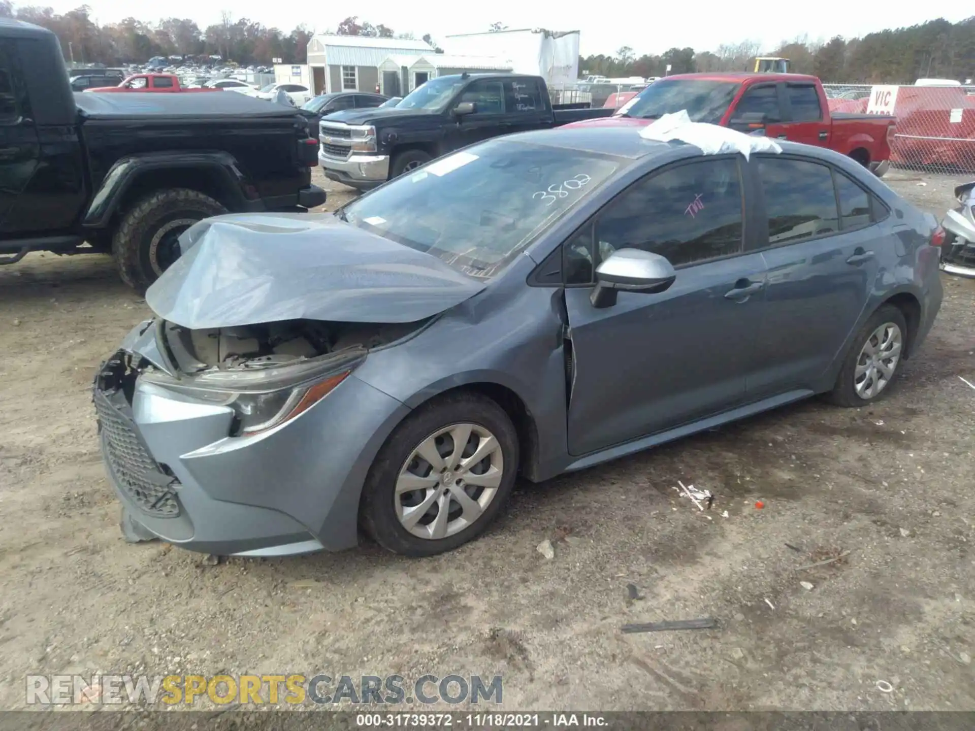 2 Photograph of a damaged car JTDEPRAEXLJ063802 TOYOTA COROLLA 2020