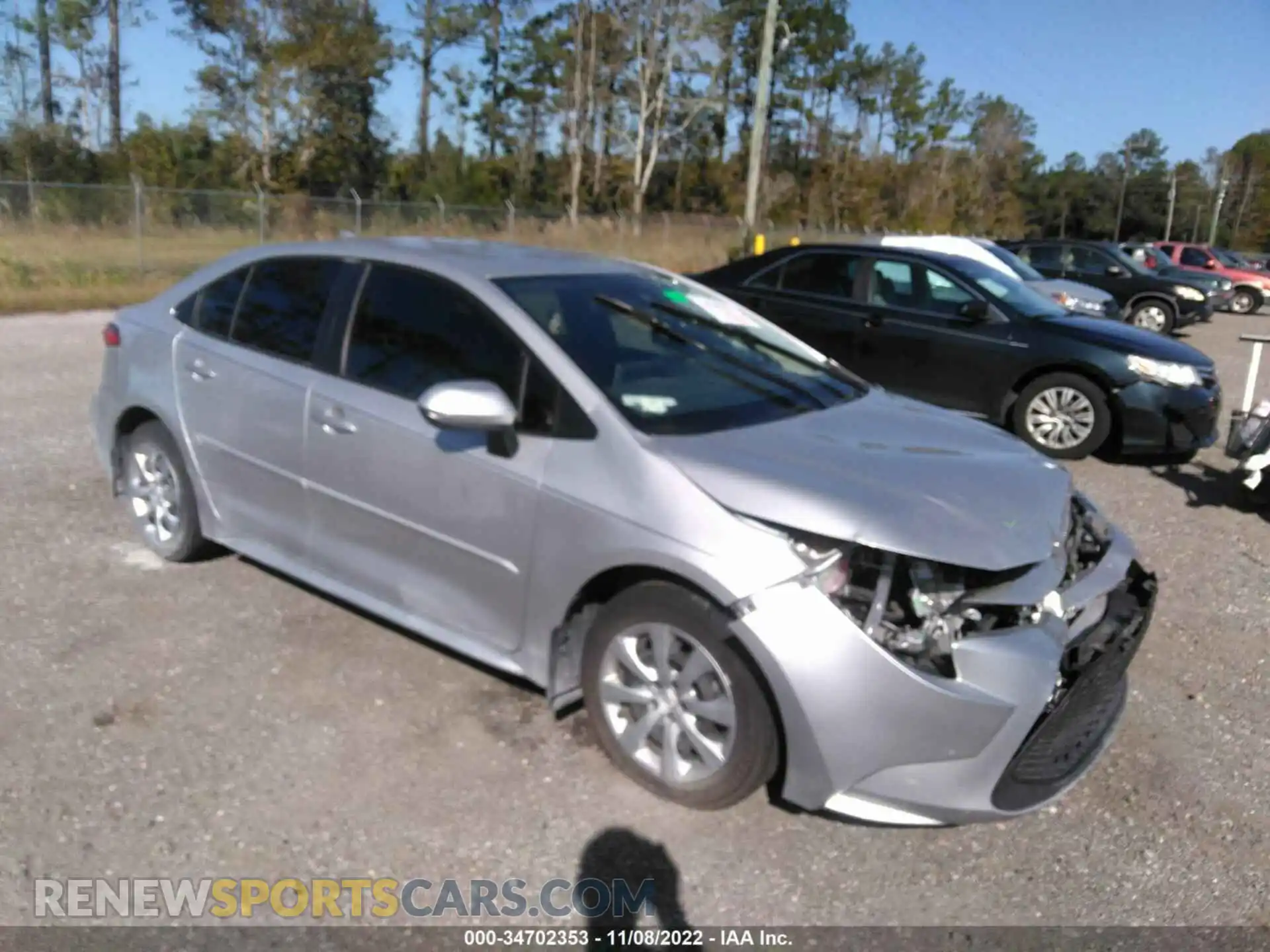 1 Photograph of a damaged car JTDEPRAEXLJ066473 TOYOTA COROLLA 2020