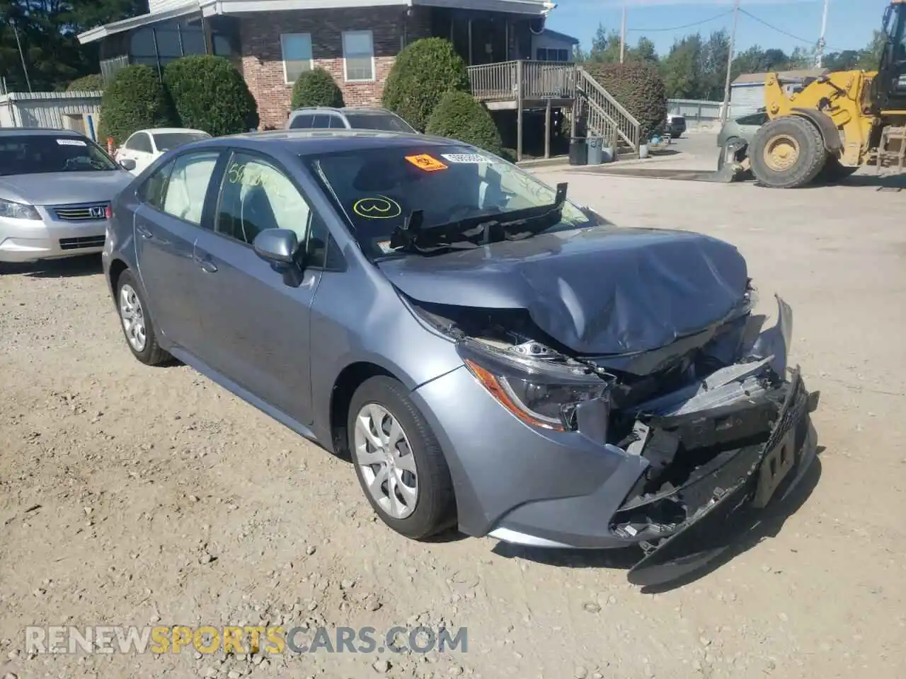 1 Photograph of a damaged car JTDEPRAEXLJ068224 TOYOTA COROLLA 2020