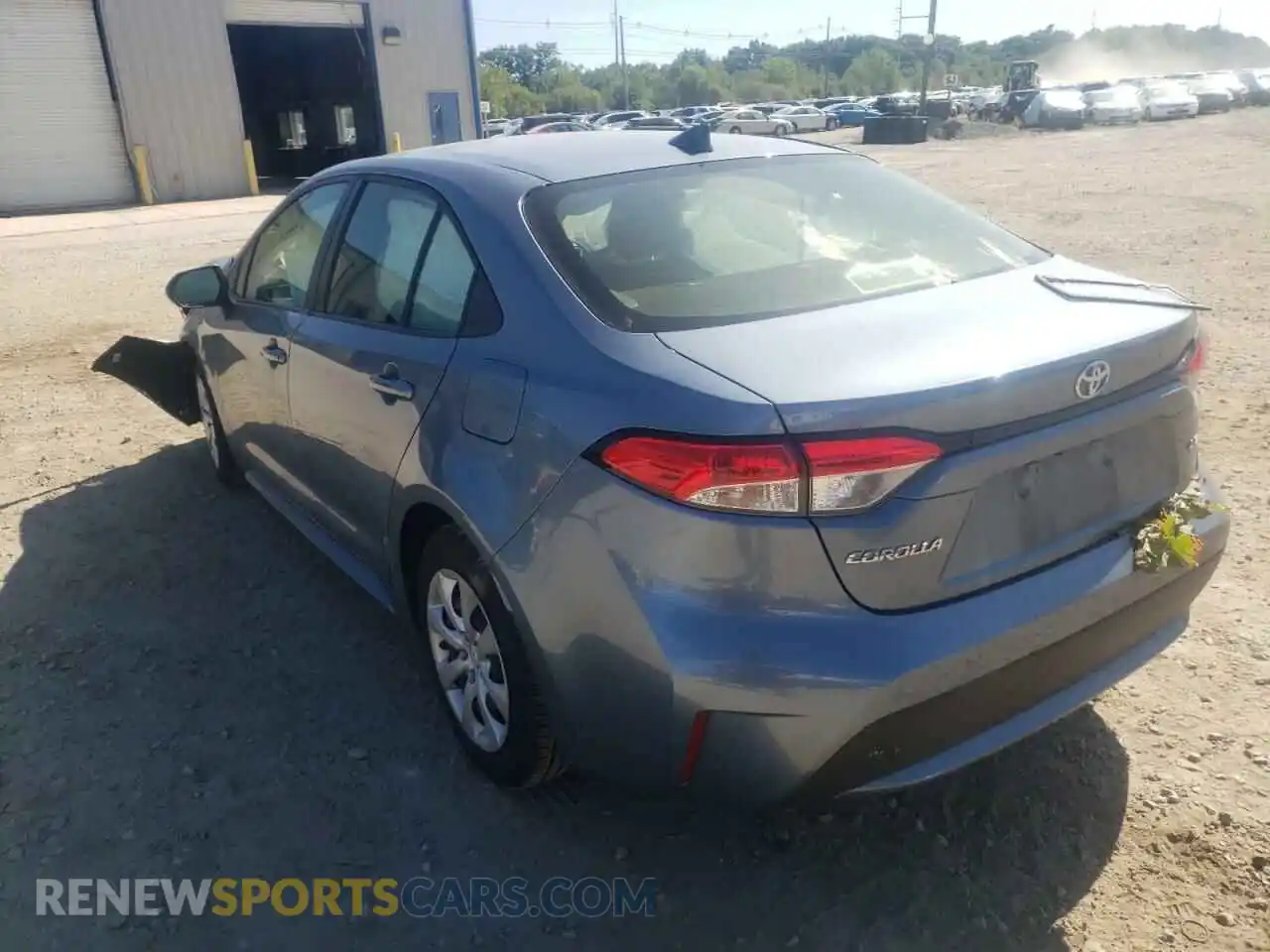 3 Photograph of a damaged car JTDEPRAEXLJ068224 TOYOTA COROLLA 2020