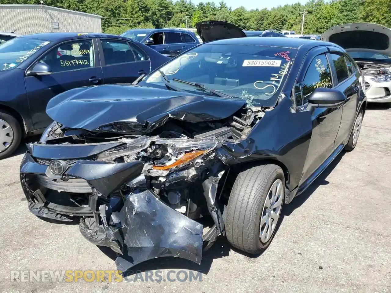 2 Photograph of a damaged car JTDEPRAEXLJ069115 TOYOTA COROLLA 2020