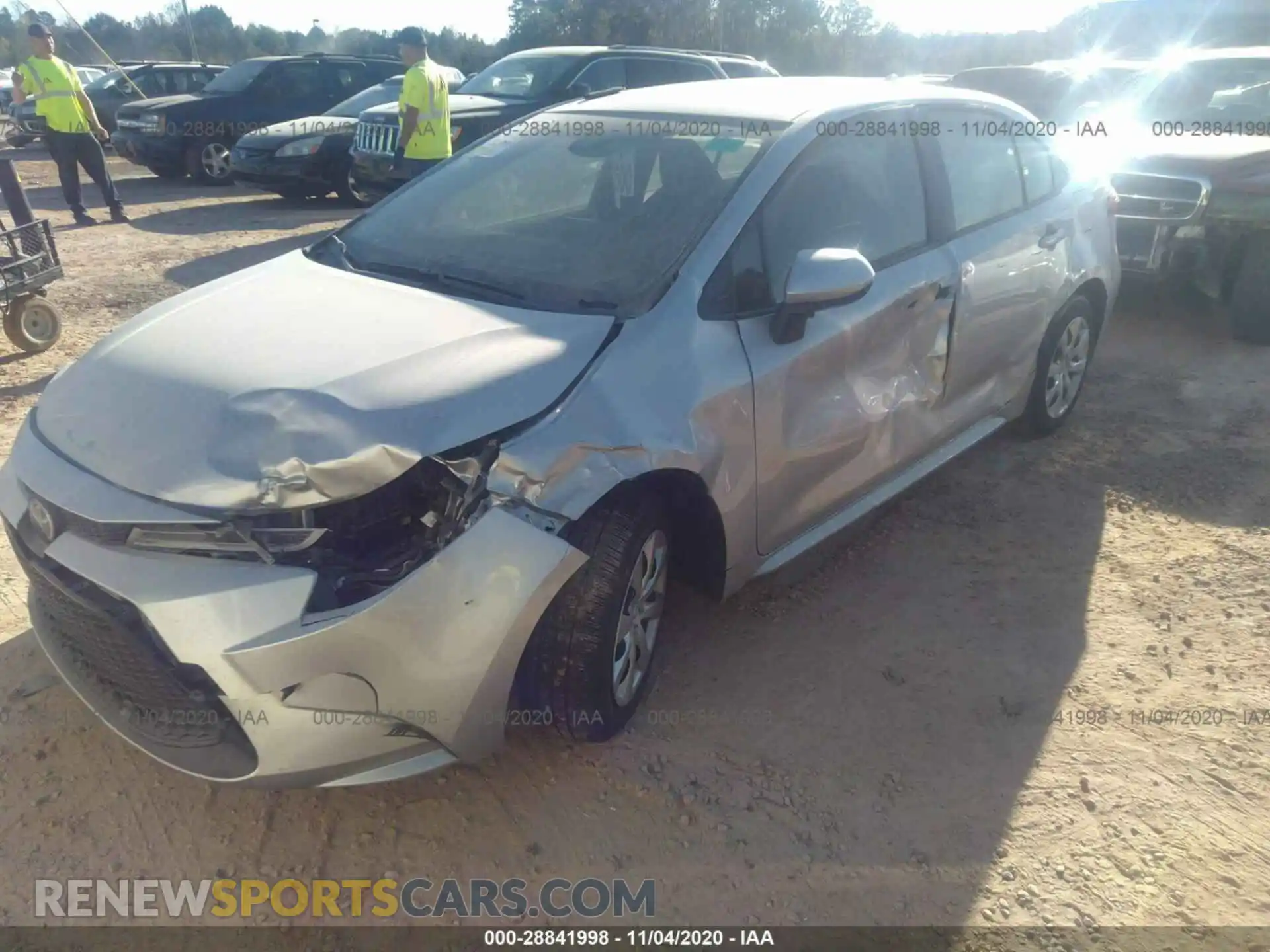 2 Photograph of a damaged car JTDEPRAEXLJ071379 TOYOTA COROLLA 2020