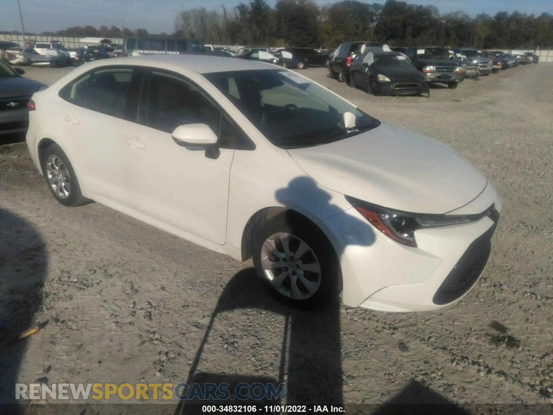 1 Photograph of a damaged car JTDEPRAEXLJ073679 TOYOTA COROLLA 2020