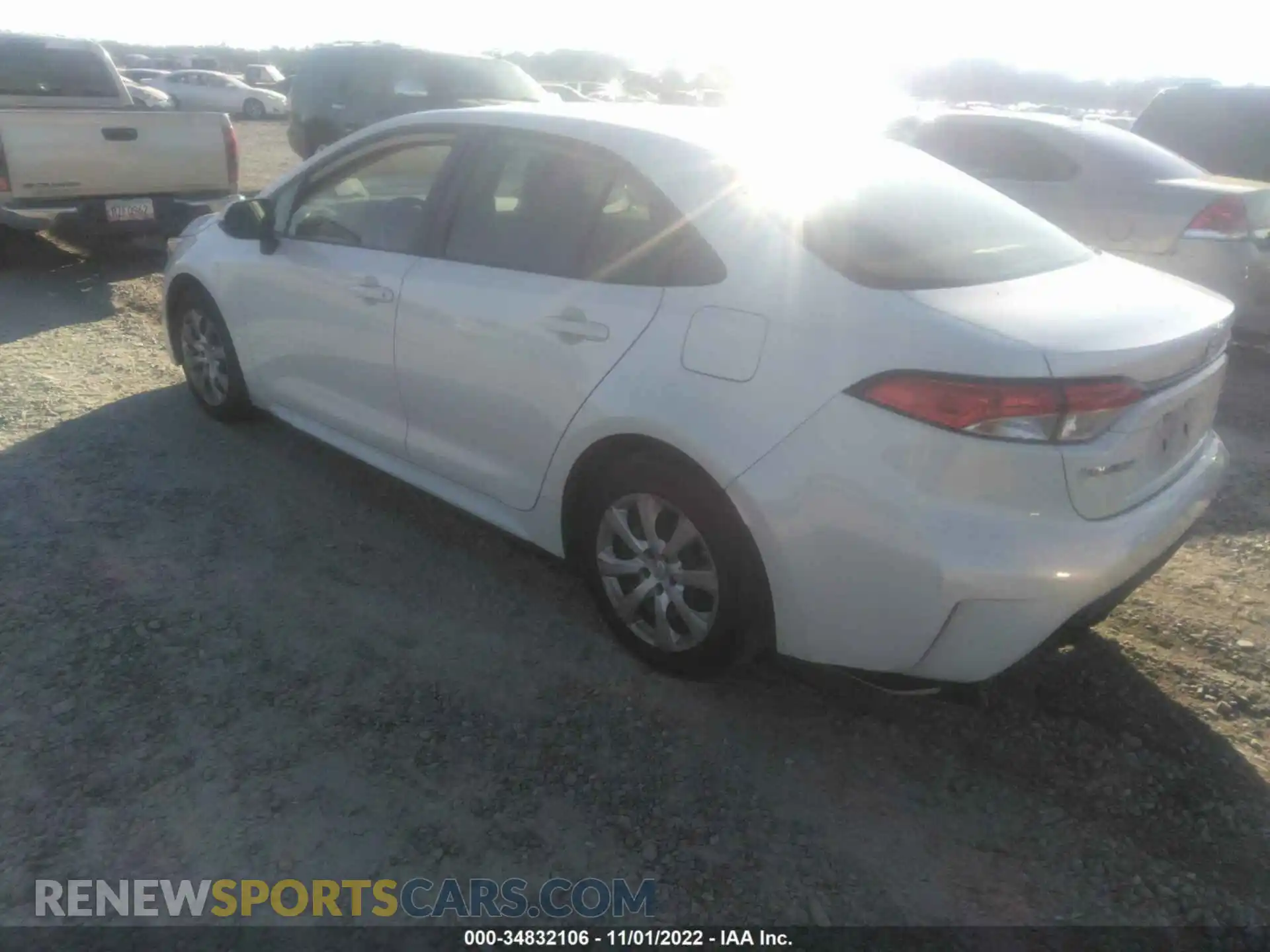 3 Photograph of a damaged car JTDEPRAEXLJ073679 TOYOTA COROLLA 2020