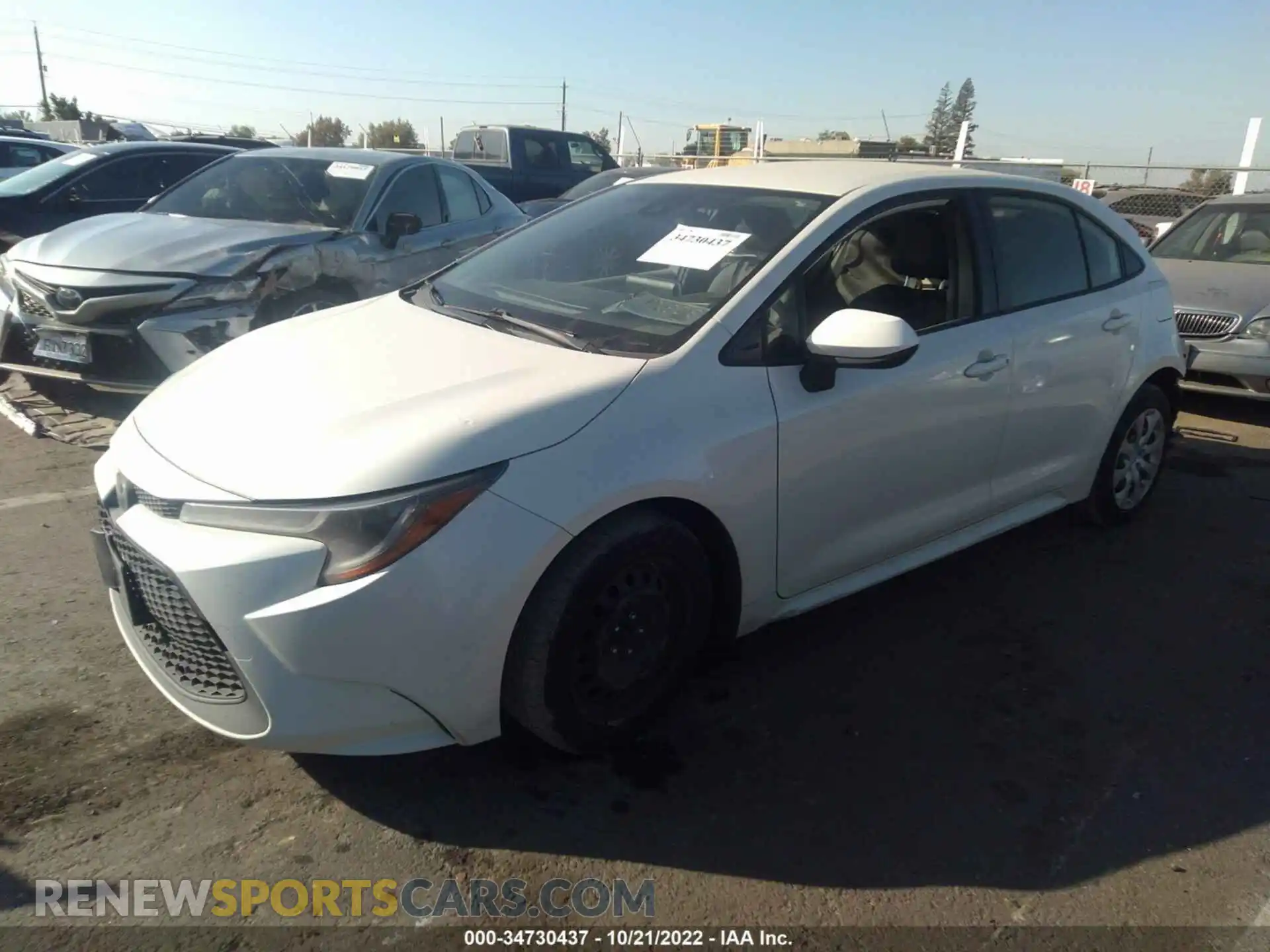 2 Photograph of a damaged car JTDEPRAEXLJ073939 TOYOTA COROLLA 2020
