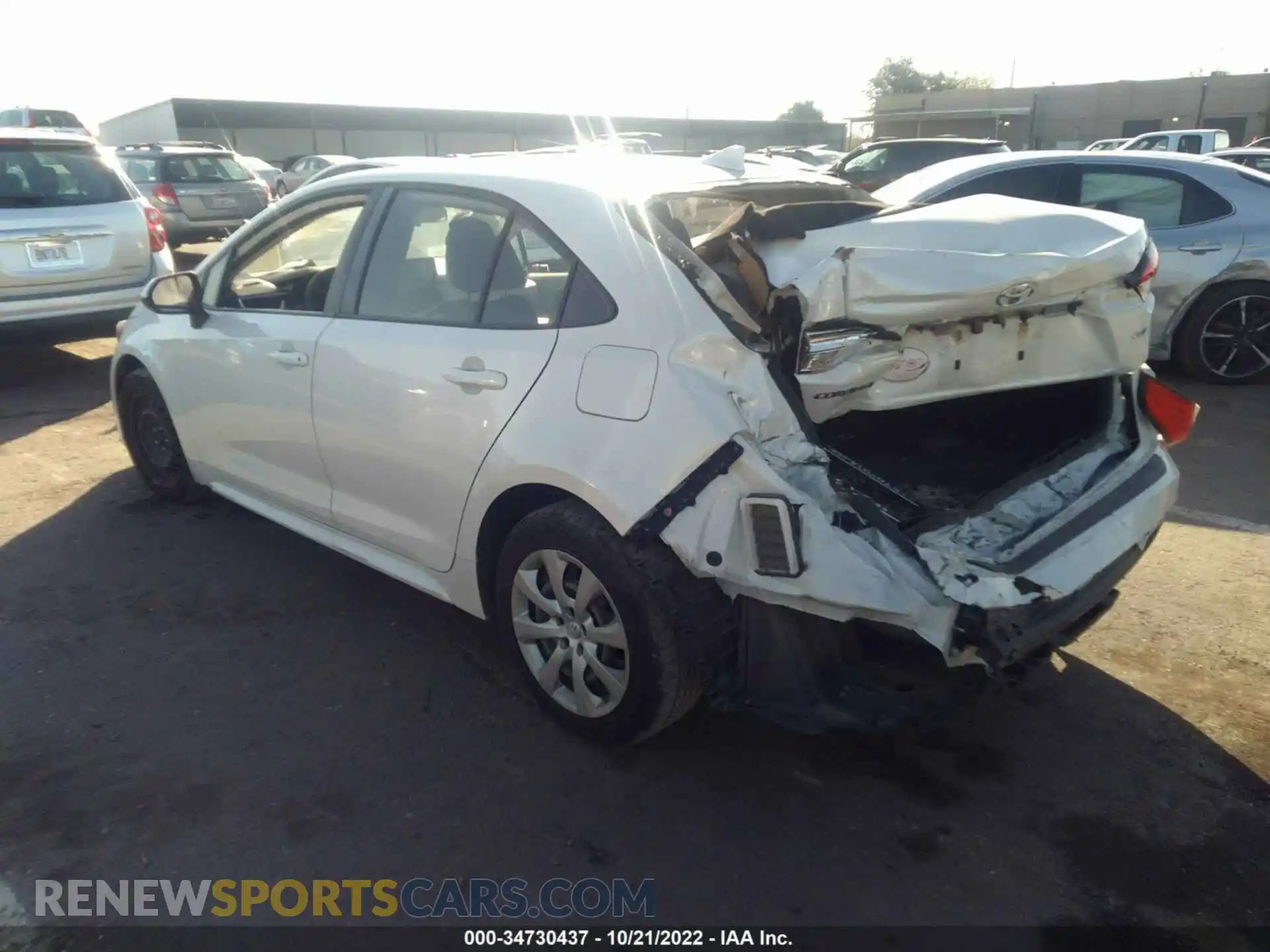 3 Photograph of a damaged car JTDEPRAEXLJ073939 TOYOTA COROLLA 2020