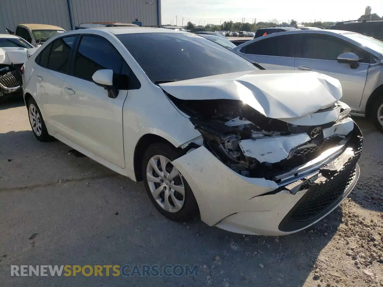 1 Photograph of a damaged car JTDEPRAEXLJ077070 TOYOTA COROLLA 2020