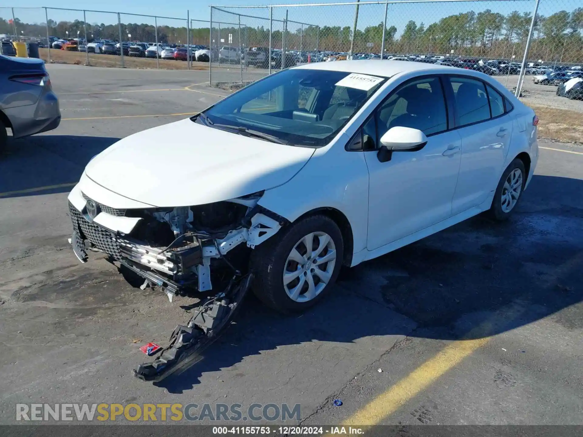 2 Photograph of a damaged car JTDEPRAEXLJ077943 TOYOTA COROLLA 2020