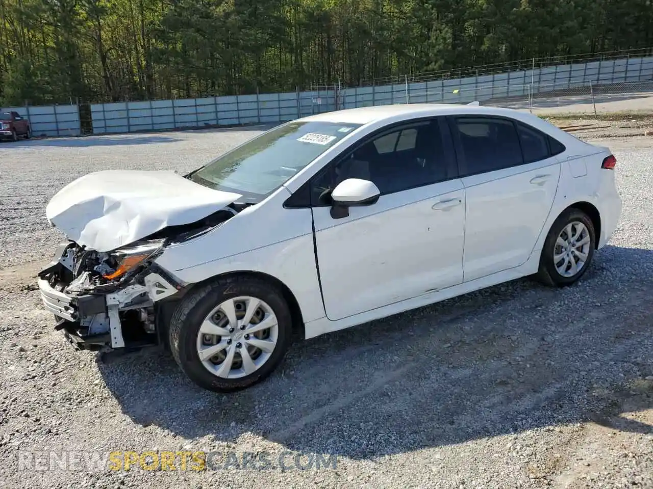 1 Photograph of a damaged car JTDEPRAEXLJ078476 TOYOTA COROLLA 2020