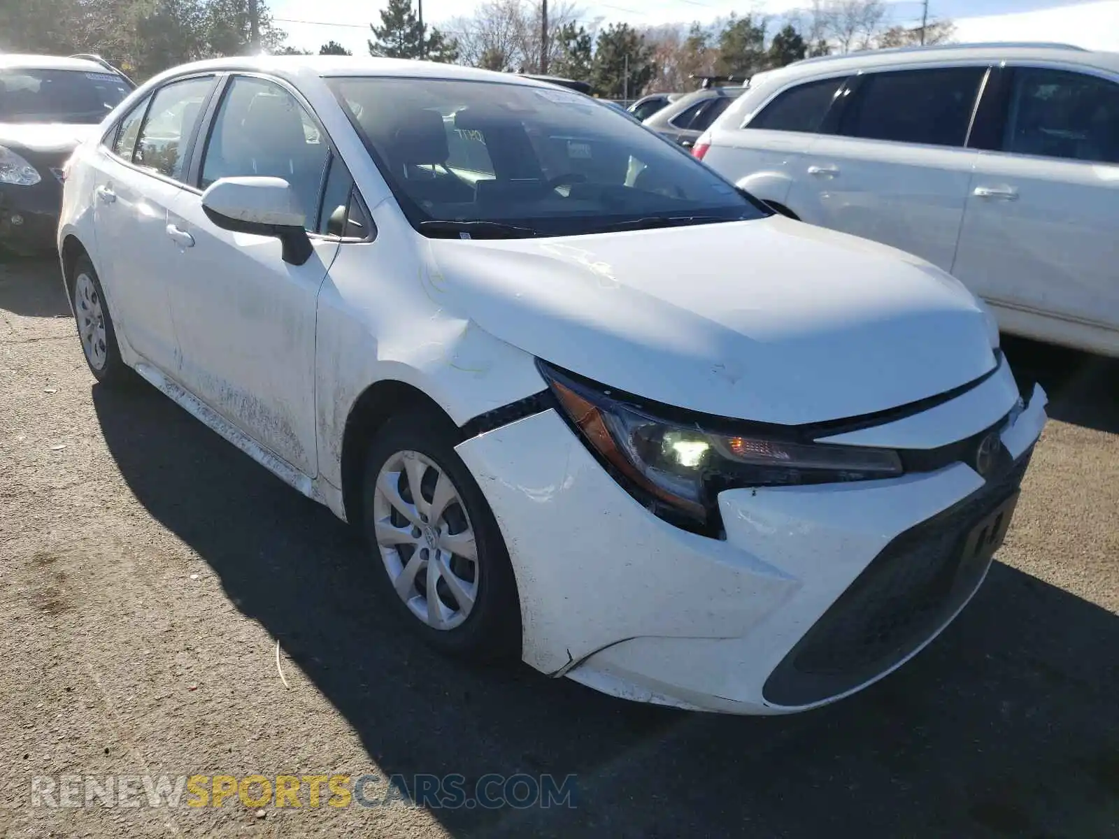 1 Photograph of a damaged car JTDEPRAEXLJ089185 TOYOTA COROLLA 2020