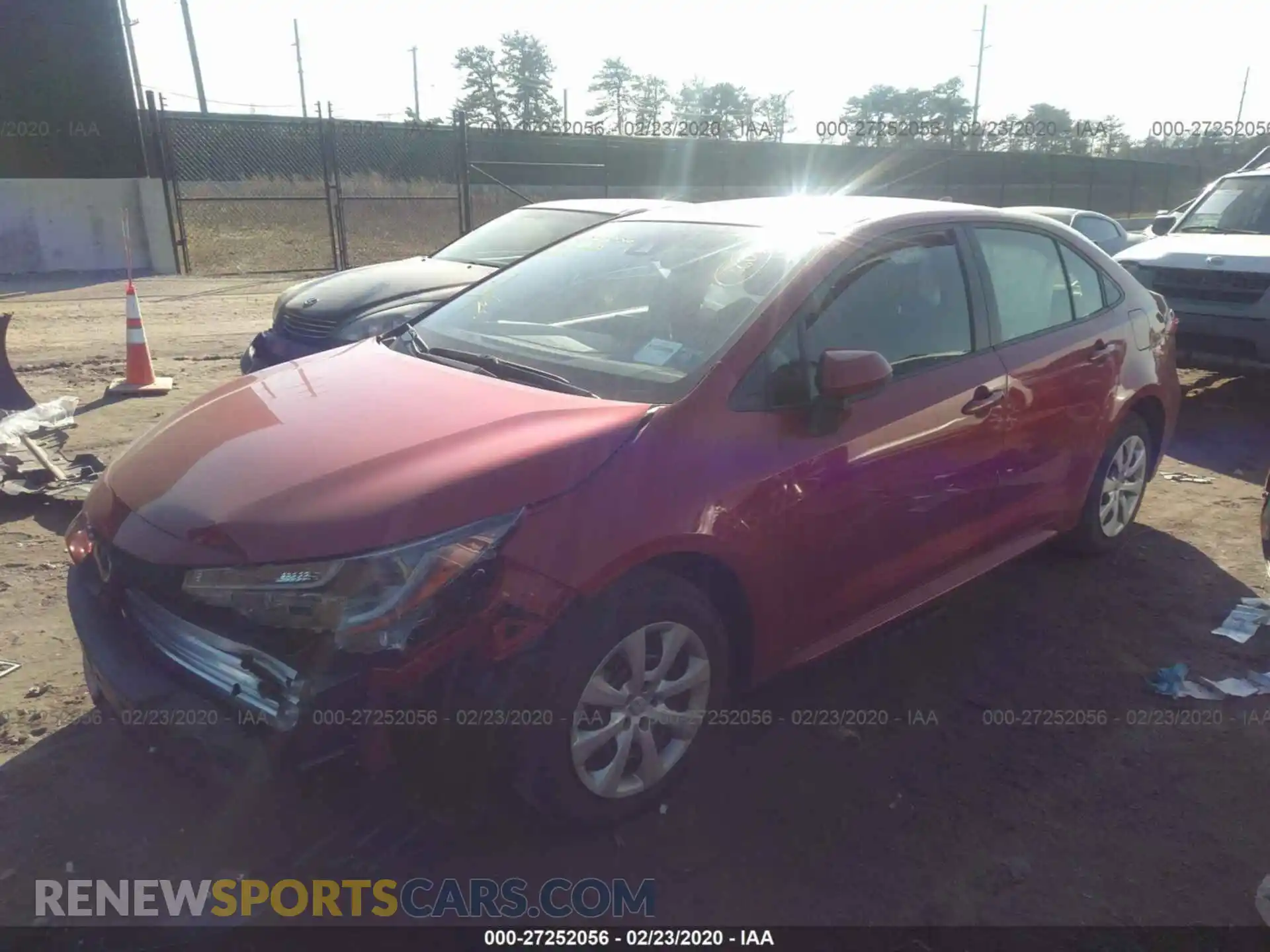 2 Photograph of a damaged car JTDEPRAEXLJ090191 TOYOTA COROLLA 2020