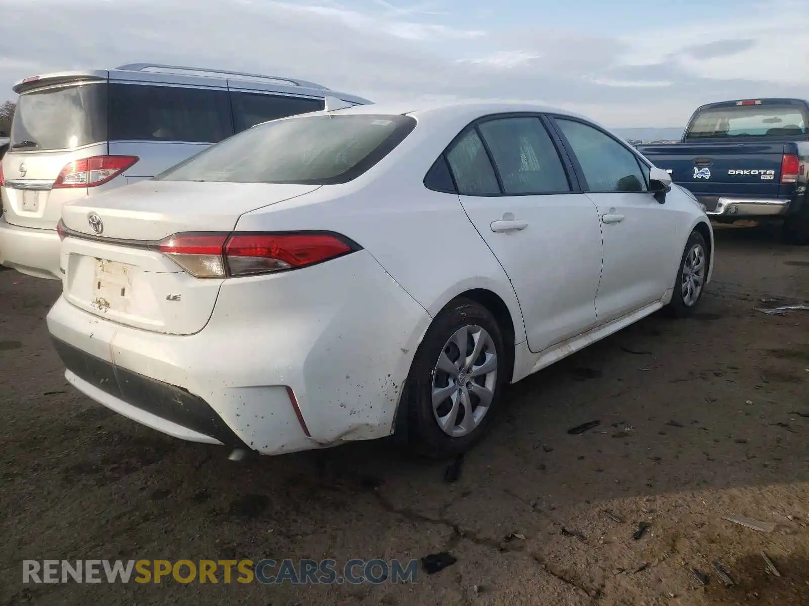 3 Photograph of a damaged car JTDEPRAEXLJ090563 TOYOTA COROLLA 2020