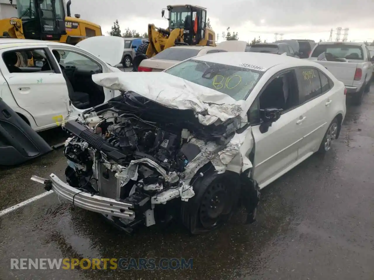 1 Photograph of a damaged car JTDEPRAEXLJ093320 TOYOTA COROLLA 2020