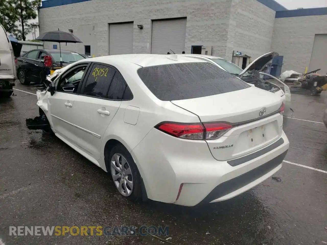 2 Photograph of a damaged car JTDEPRAEXLJ093320 TOYOTA COROLLA 2020