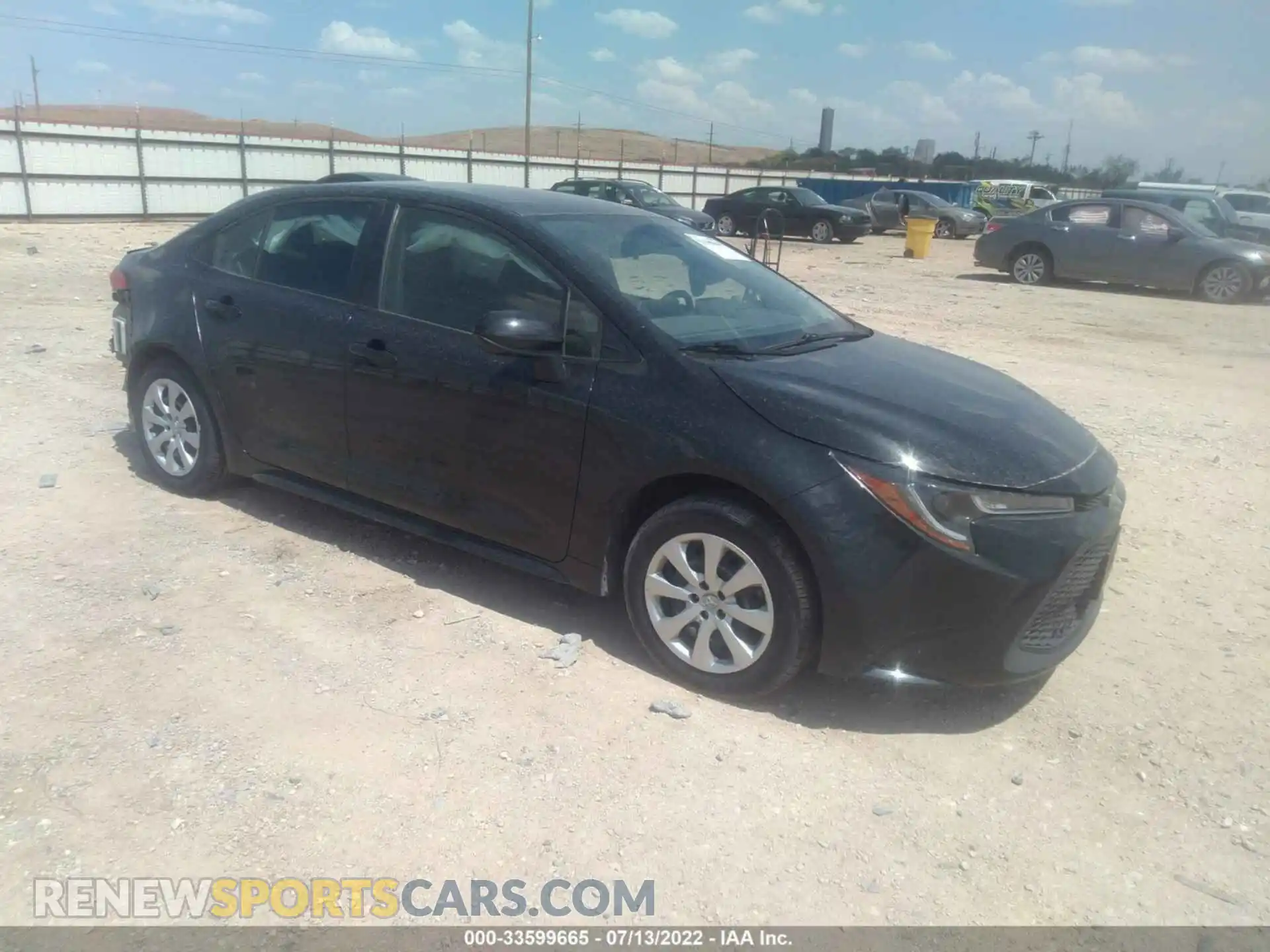 1 Photograph of a damaged car JTDEPRAEXLJ095312 TOYOTA COROLLA 2020