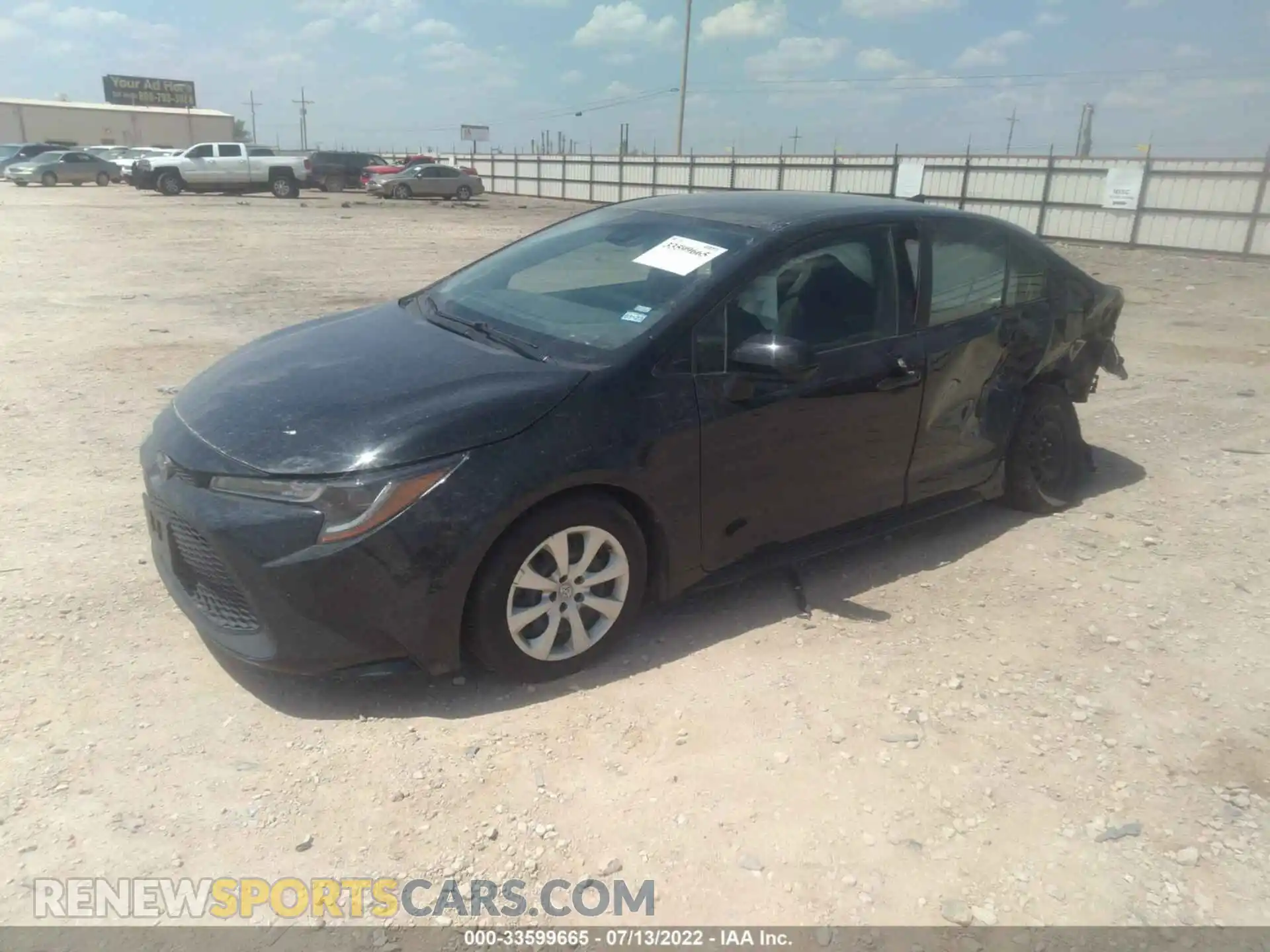 2 Photograph of a damaged car JTDEPRAEXLJ095312 TOYOTA COROLLA 2020
