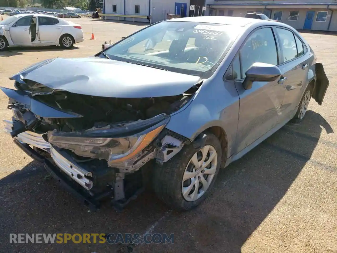 2 Photograph of a damaged car JTDEPRAEXLJ095651 TOYOTA COROLLA 2020