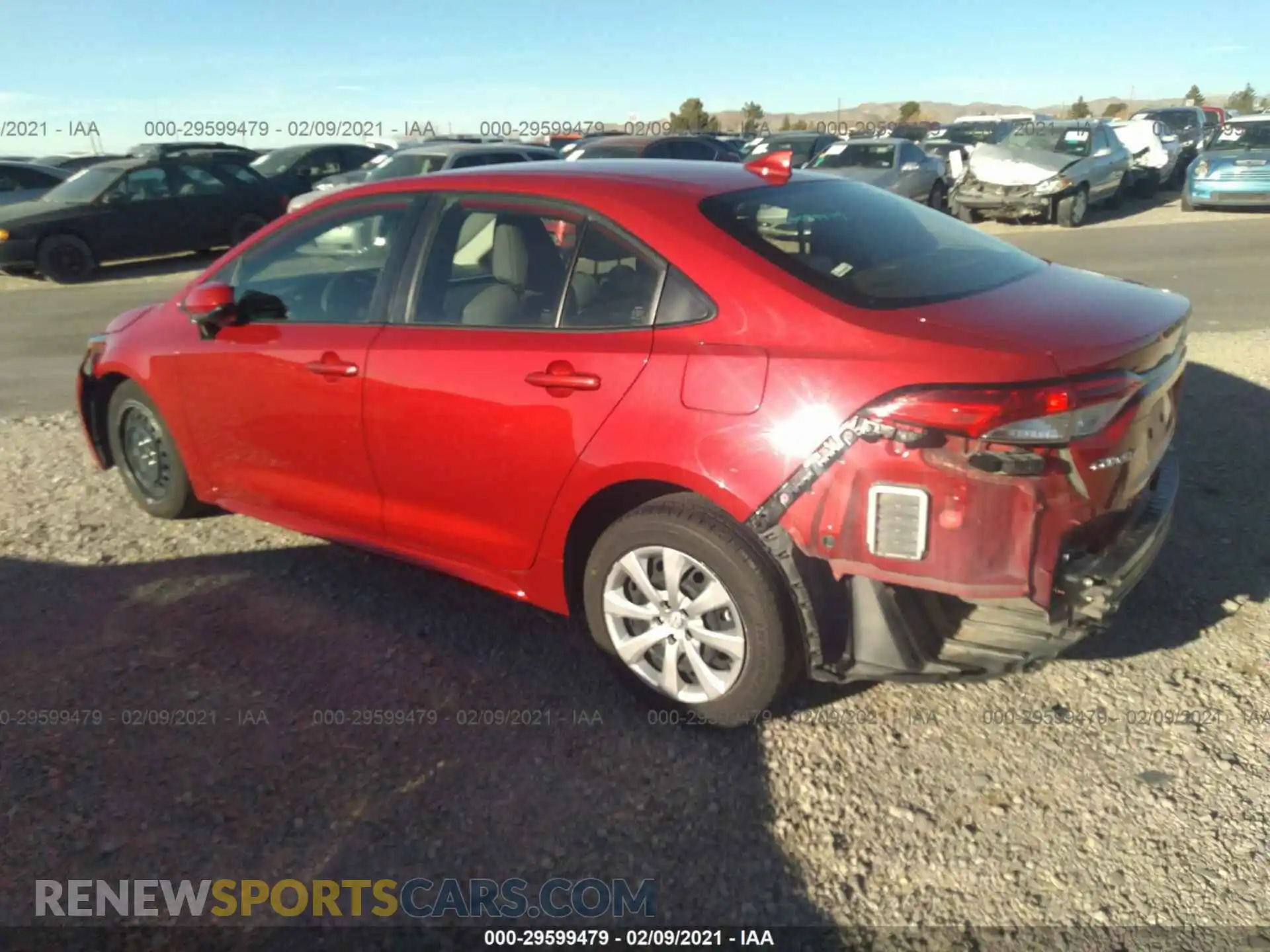 3 Photograph of a damaged car JTDEPRAEXLJ096699 TOYOTA COROLLA 2020