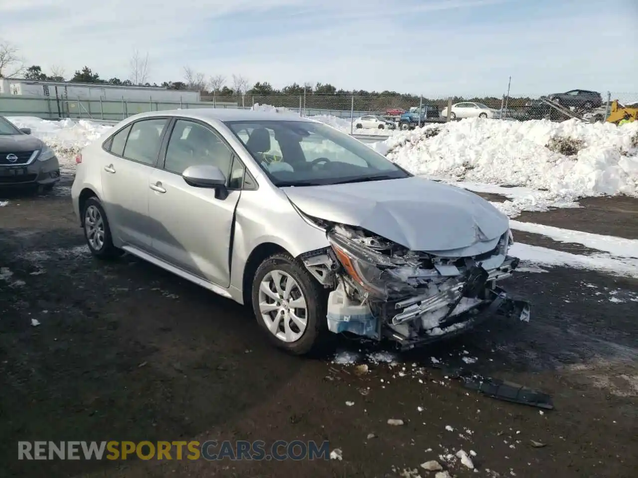 1 Photograph of a damaged car JTDEPRAEXLJ096783 TOYOTA COROLLA 2020
