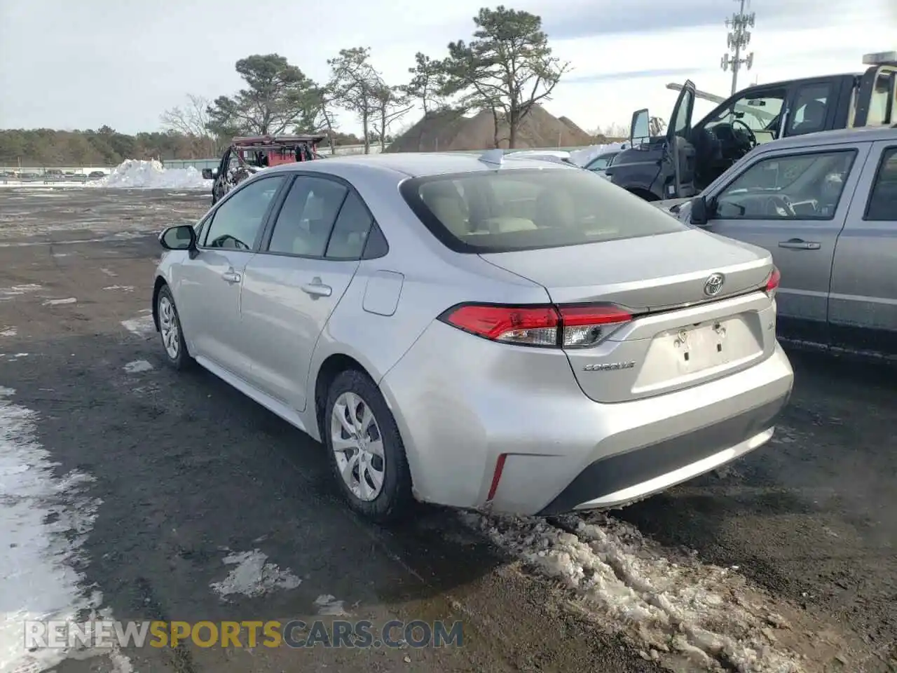 3 Photograph of a damaged car JTDEPRAEXLJ096783 TOYOTA COROLLA 2020