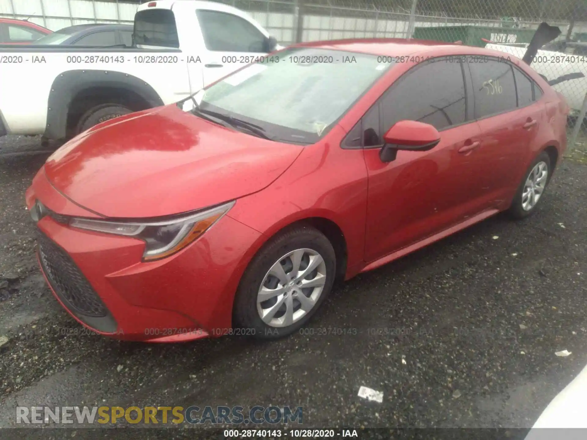 2 fotografías del automóvil dañado JTDEPRAEXLJ098131 TOYOTA COROLLA 2020