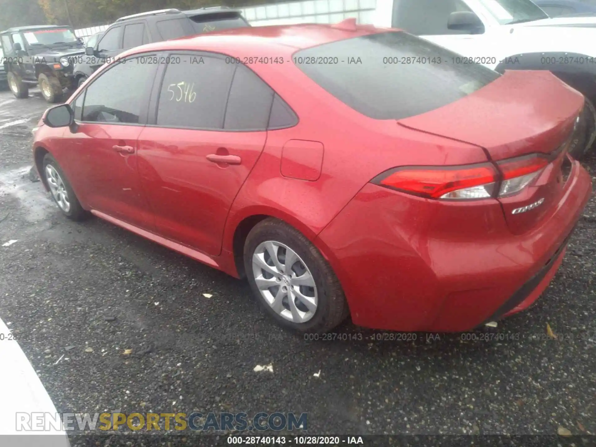 3 fotografías del automóvil dañado JTDEPRAEXLJ098131 TOYOTA COROLLA 2020