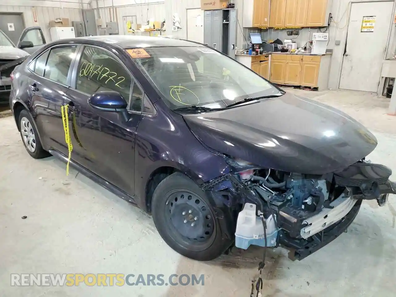 1 Photograph of a damaged car JTDEPRAEXLJ100847 TOYOTA COROLLA 2020