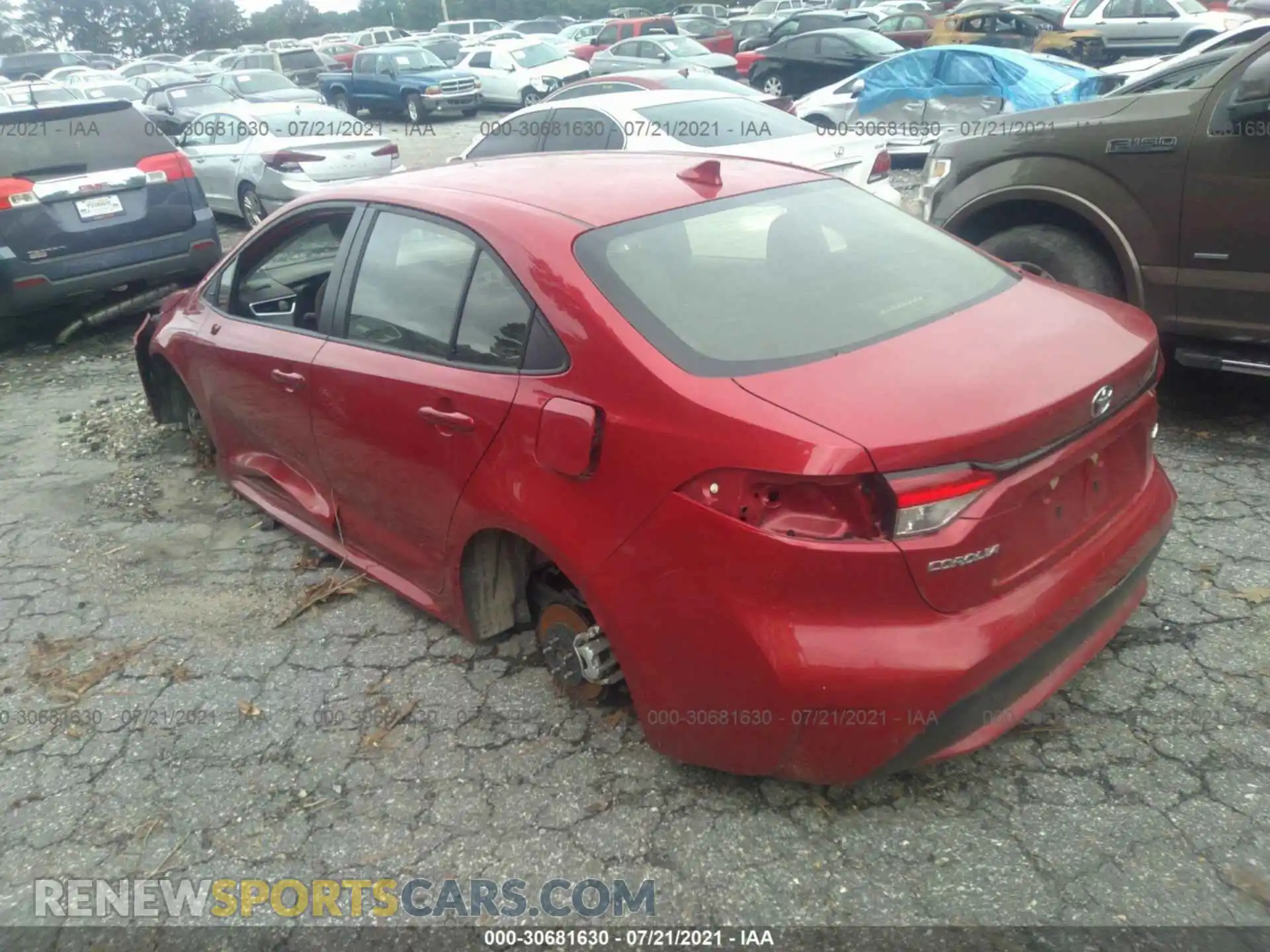 3 Photograph of a damaged car JTDEPRAEXLJ101349 TOYOTA COROLLA 2020