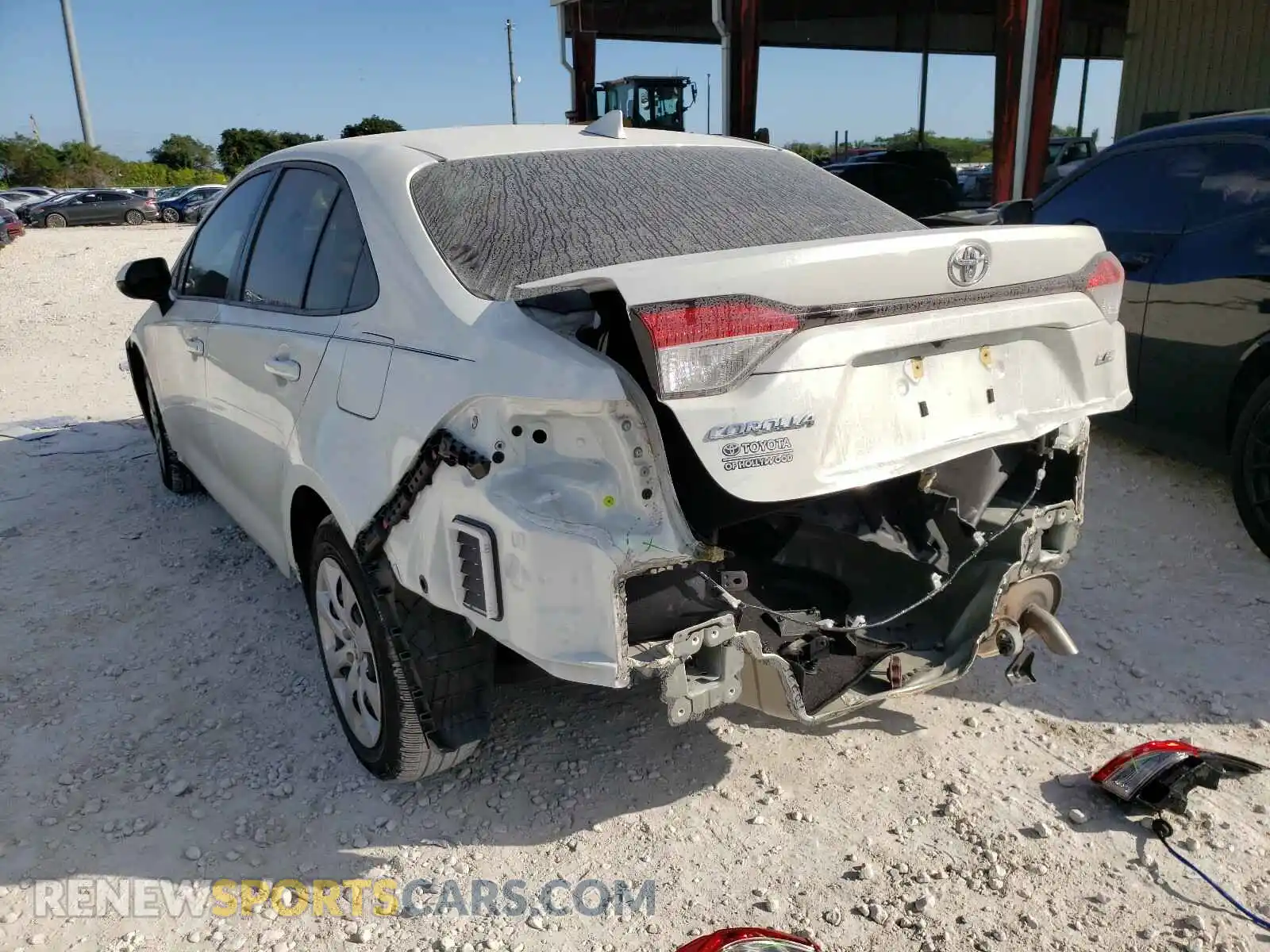 3 Photograph of a damaged car JTDEPRAEXLJ101996 TOYOTA COROLLA 2020